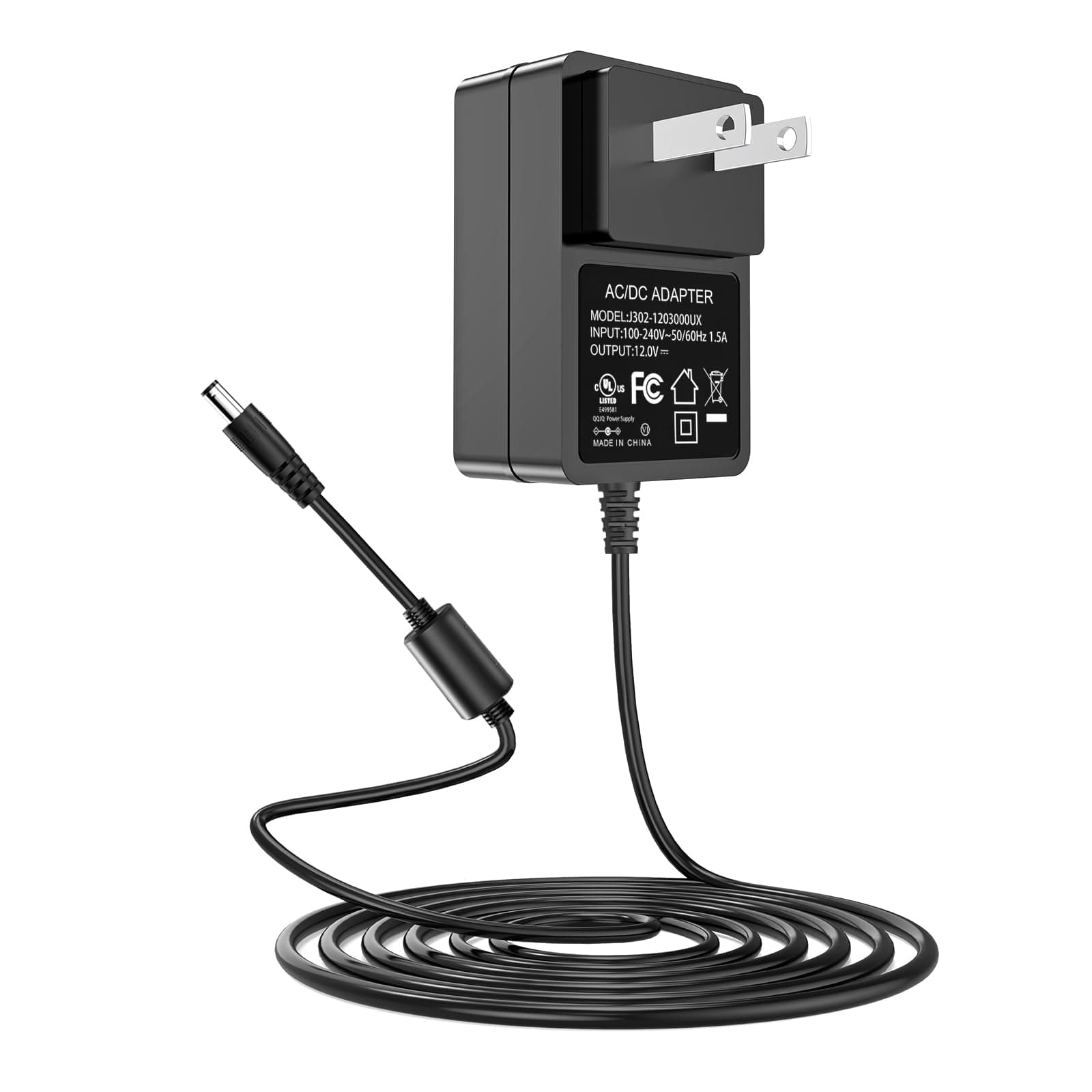 Shiatsu Neck and Back Massager Charger, 12V Foot Massager Charger, 12V 3A Power Supply Compatible with AERLANG/Nekteck/Snailax/Resteck Neck and Shoulder Massager, Foot and Leg Massager Machine