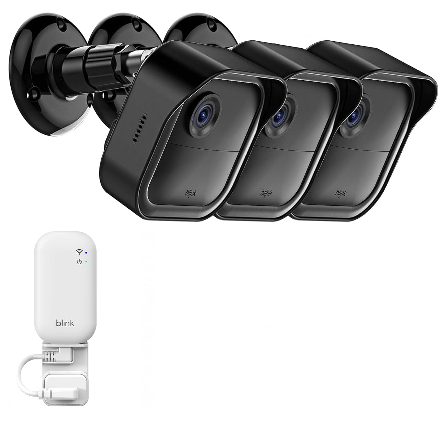 All-New Blink Outdoor Camera Surveillance Mount, 3 Pack Weatherproof Protective Housing and 360 Degree Adjustable Mount for Blink Outdoor 4/Outdoor 2K+/3rd Gen Cam, Black (Camera is Not Included)