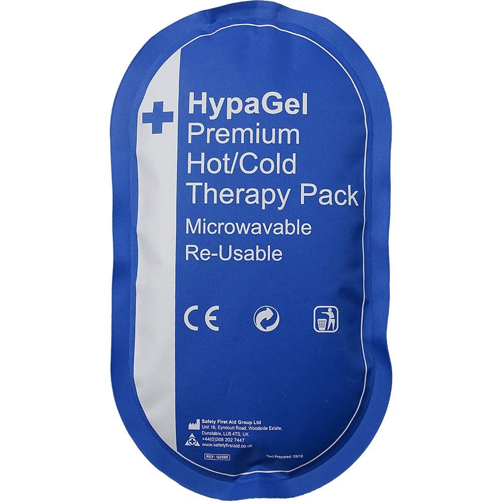 Safety First Aid Group HypaGel Premium Reusable Hot/Cold Therapy Pack, Microwaveable, Freezable Therapy Pack for Sports First Aid, Muscle Strain and Sprain Injuries, Pain Relief