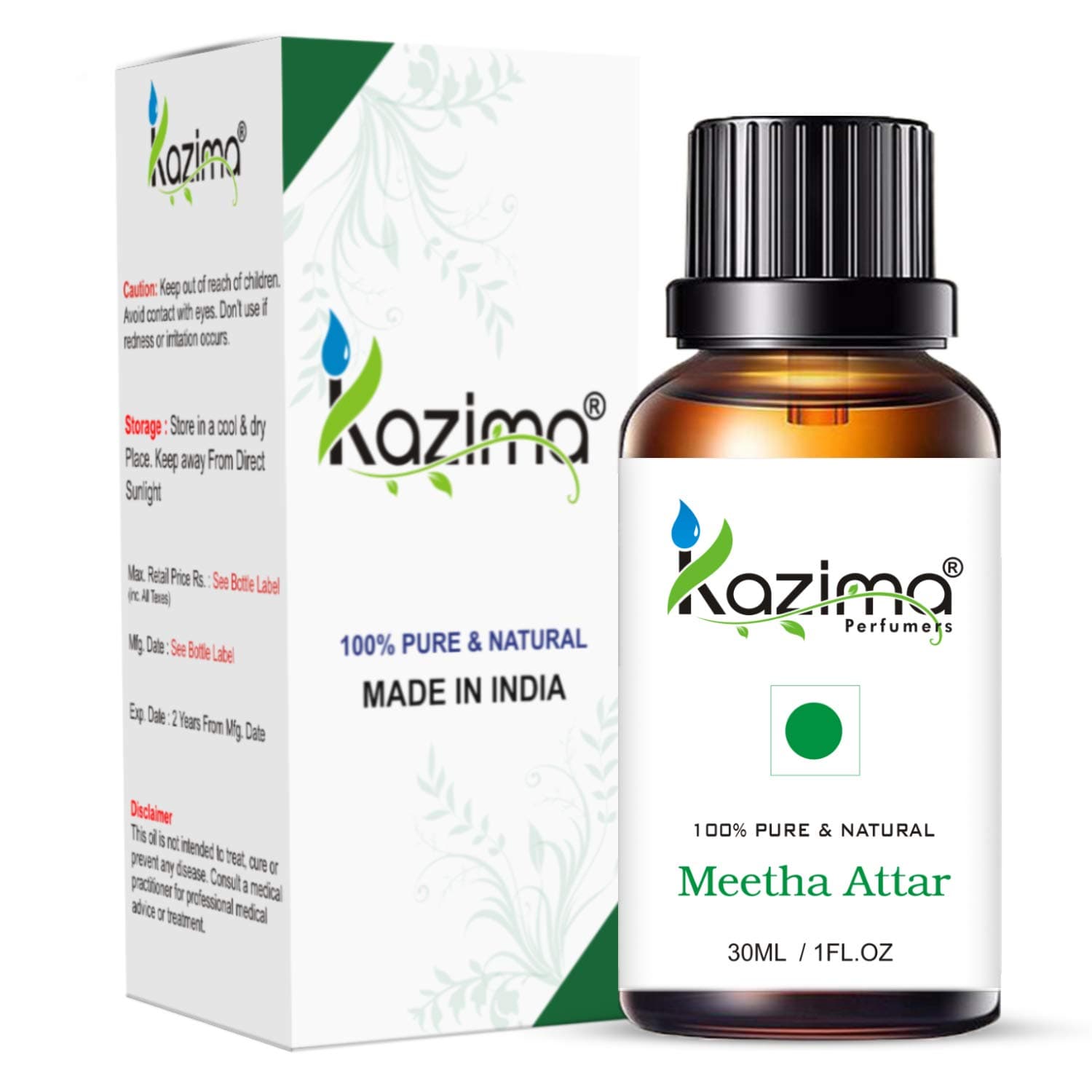 KAZIMA Royal Mughlai Meetha Attar (30ML) | Mitha Attar for Veg/Chicken Biryani | Biryani Attar Essense for Indian Cuisines, Pulao, Mutton/Chicken, Chops, Qurma, Khushka, Stew, Kababs, Ice Cream, Milkshakes and Desserts