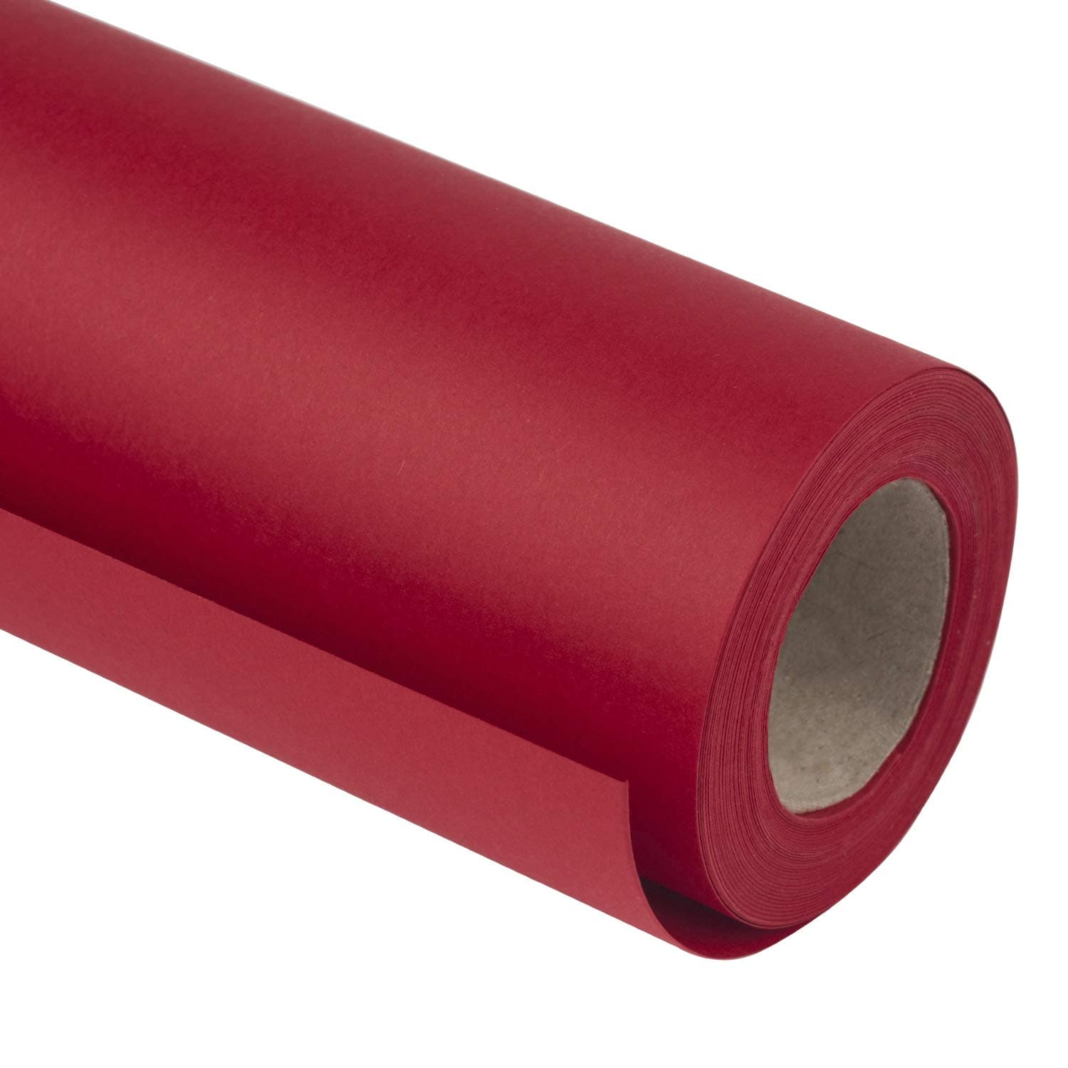 RUSPEPA Red Kraft Paper Roll - 24 inches x 100 feet - Recyclable Paper Perfect for for Crafts, Art, Wrapping, Packing, Postal, Shipping, Dunnage & Parcel