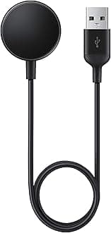 Samsung Galaxy Watch Charger, inbox replacement, for S3, Active, Active 2, Watch 3, 4 & 4 Classic - Black