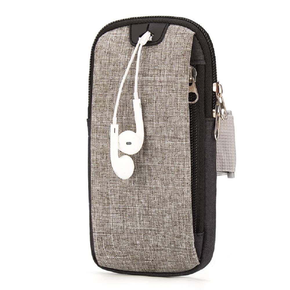 Running Armband Phone Holder Bag with Headphone Slot for iPhone 13 12 12 Pro 11 11 Pro Max XR XS 8 7 6 Plus Samsung Galaxy S9 S10 Plus Up to 6.5", Sports Armband for Gym, Biking, Jogging