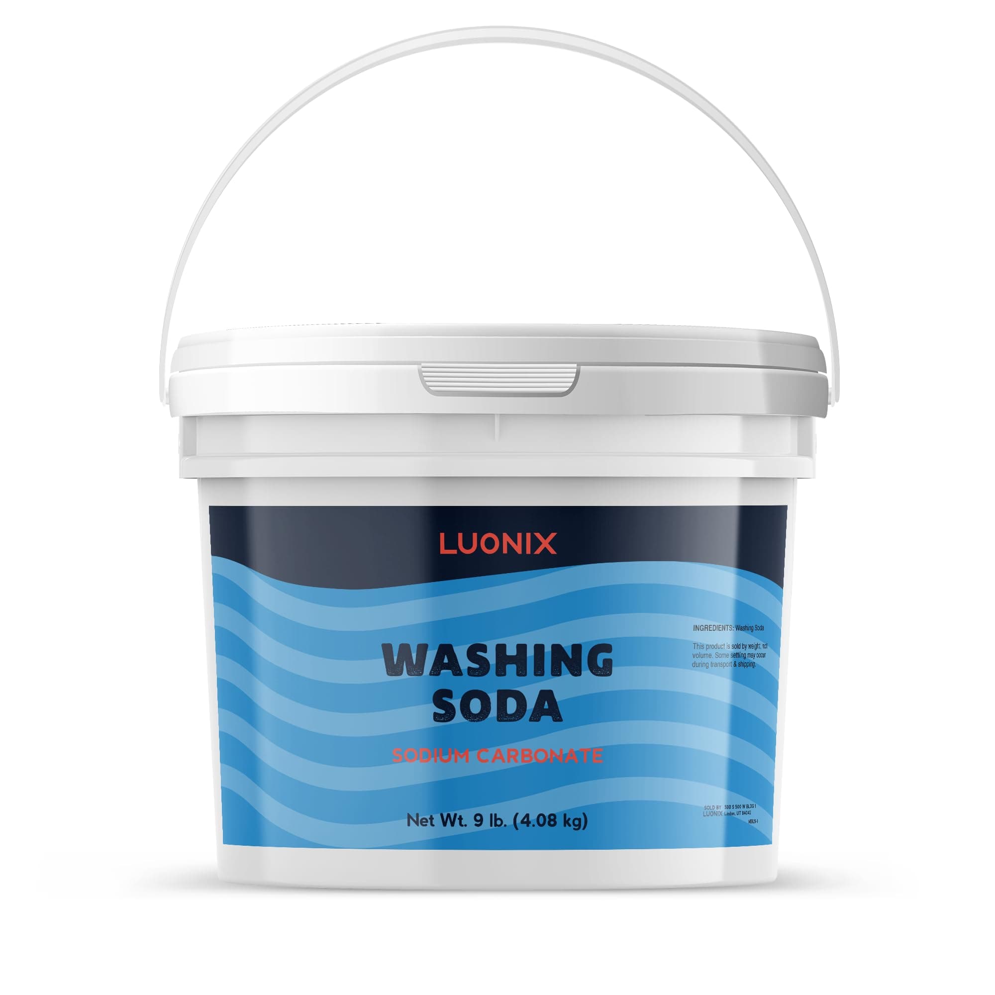 Washing Soda, 1 Gallon Bucket, Sodium Carbonate, Soda Ash, Laundry Additive