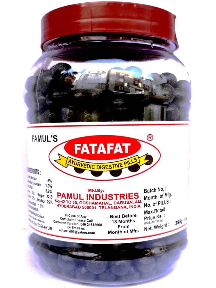 FATAFAT­ Khatti Mitthi Digestive Candy, Sweet Candy (660 Pills In Jar) Khatti Mitthi Toffee (Goli) - 385 Gm