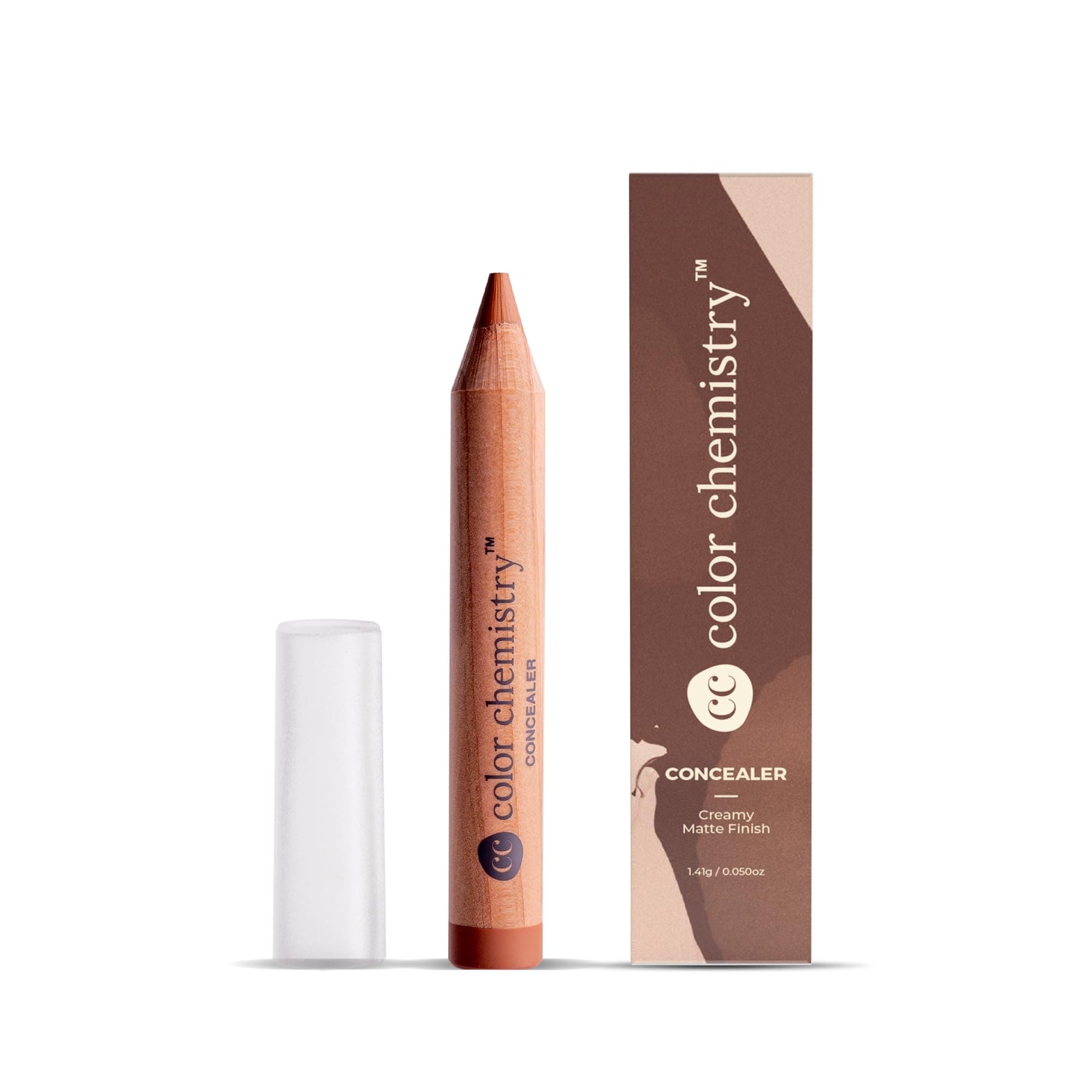 Color Chemistry Concealer, Almond CO06, 2.49 g | Creamy Matte Finish with Buildable Medium to High Coverage | Long-Lasting, Natural Ingredients & Easy to Apply | Ultra Smooth Texture Blends Seamlessly to Conceal Redness, Blemishes & Even Out Skin Tone | Perfect for No-Makeup Makeup Look | Vegan & Cruelty-Free in 8 Diverse Shades