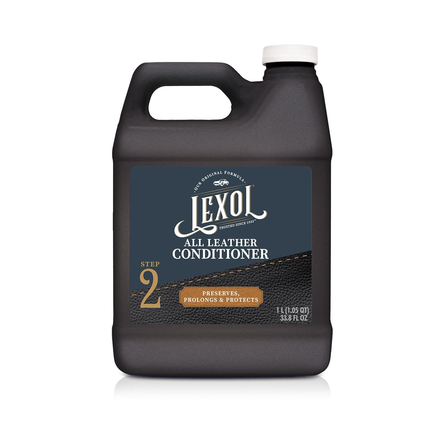 Lexol All Leather Conditioner that Preserves, Prolongs and Protects, 1-Liter, Black
