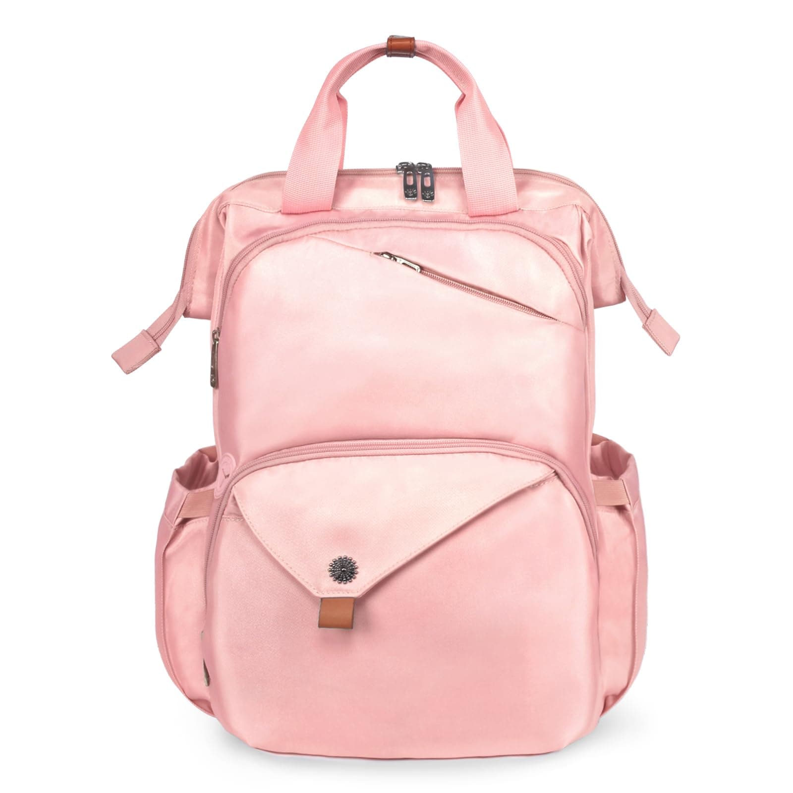 Hap Tim Travel Backpack Carry On Flight Approved, Laptop Backpack Women, Work Backpack Woman, Teacher Backpack, Pink(7651-PK)