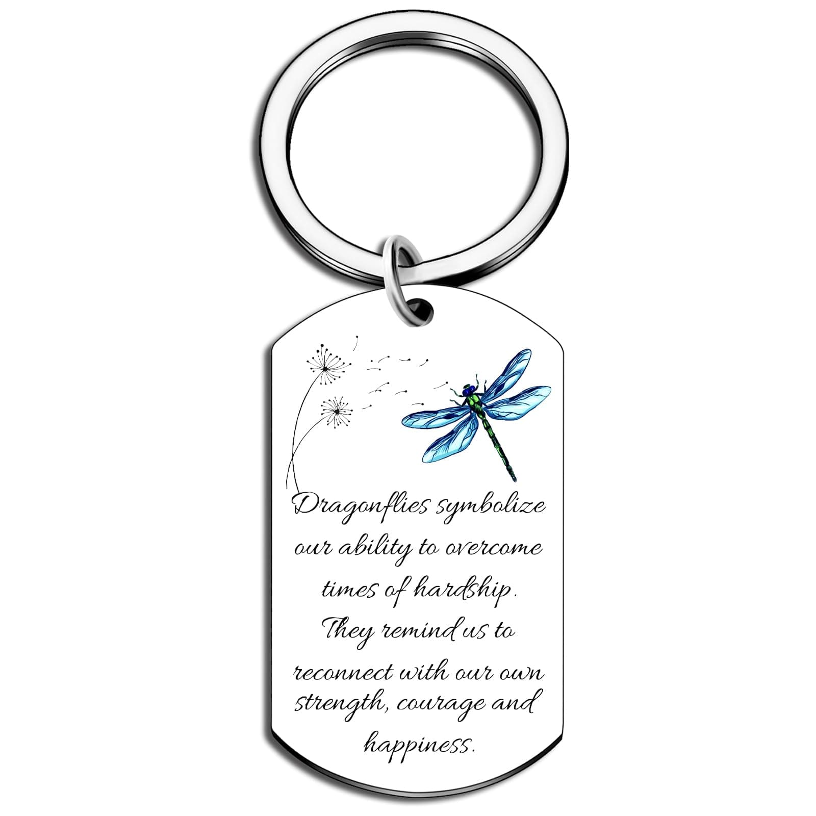 Inspirational Dragonfly Gifts For Women Friends Cute Keychains Encouragement Gifts For Girls Woman Dragonfly Lovers Jewelry For Birthday Christmas Stocking Stuffers