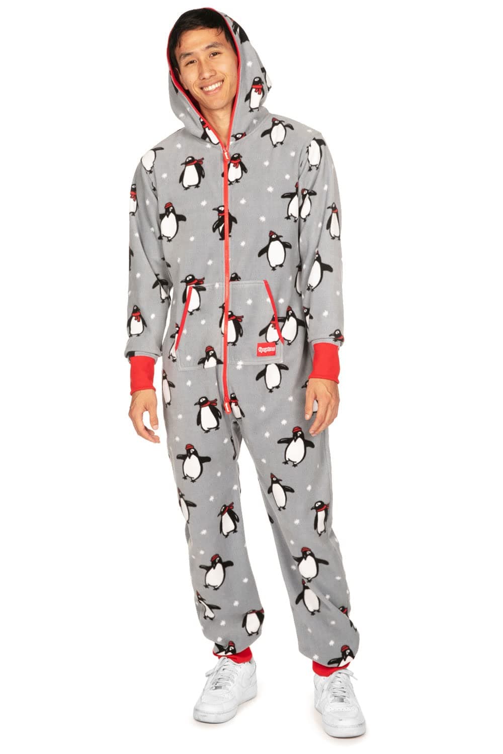 Tipsy Elves Waddle Wonderland Grey Jumpsuit for Men