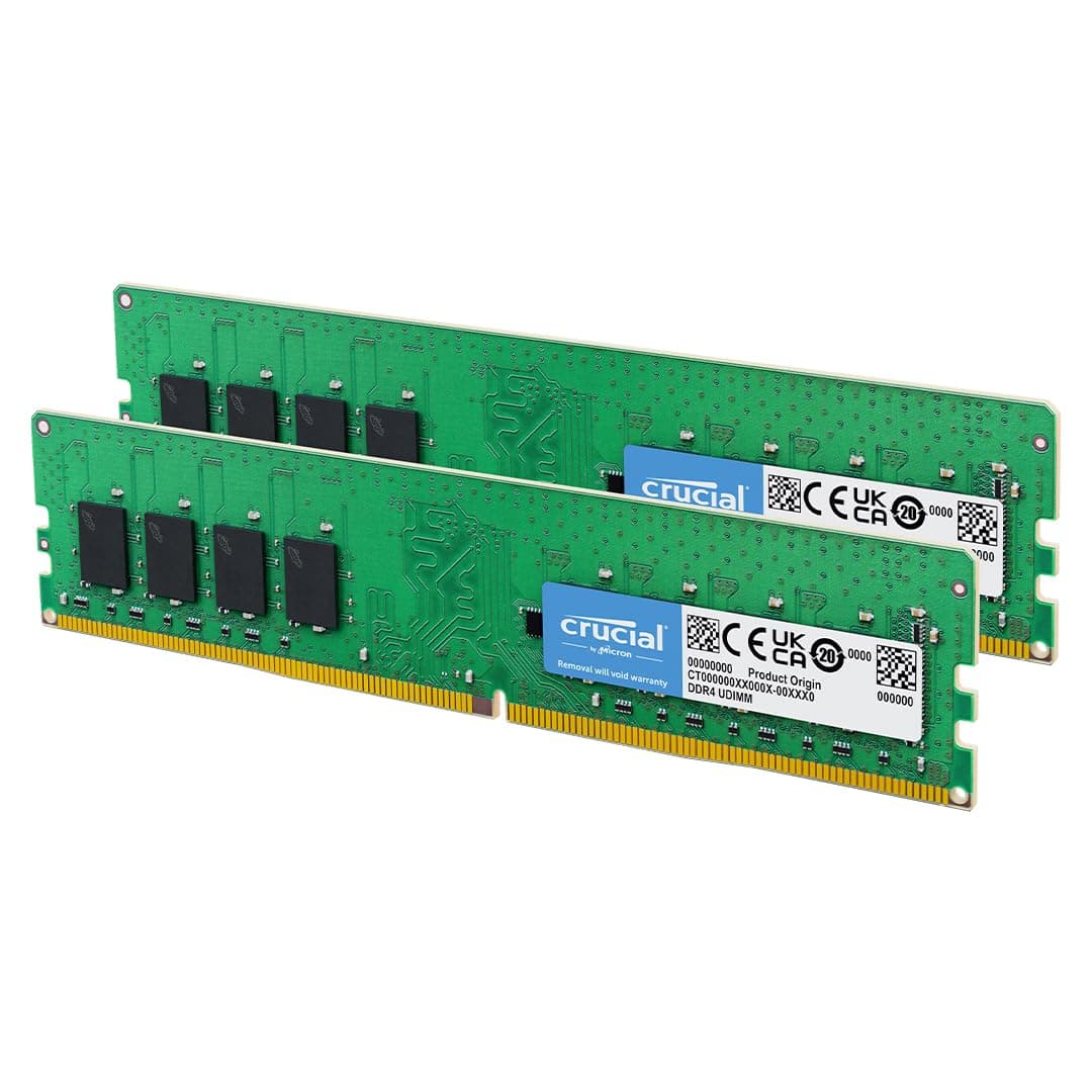 Crucial 8GB Kit (4GBx2), 288-pin DIMM, DDR4 PC4-19200,