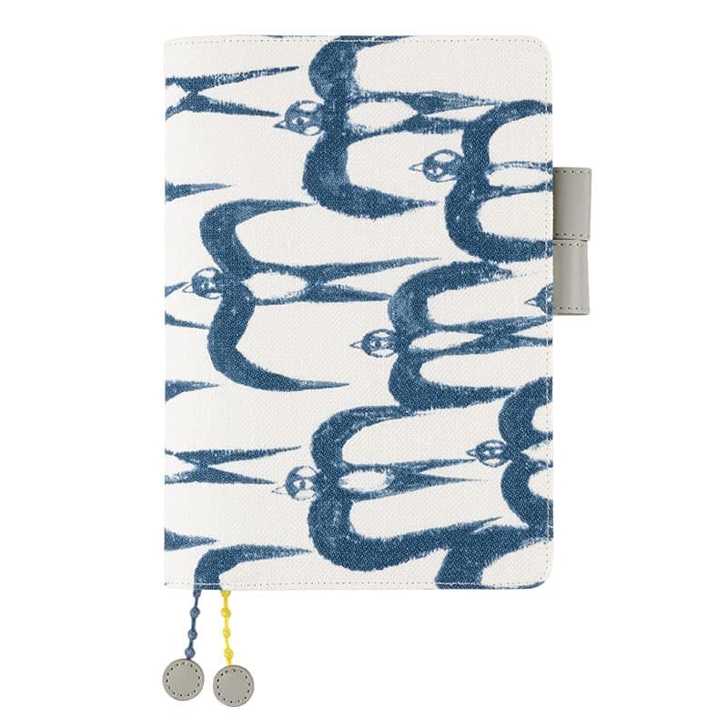 HOBONICHITecho Cousin Cover [A5 Cover Only] minä perhonen: hello swallow (White)