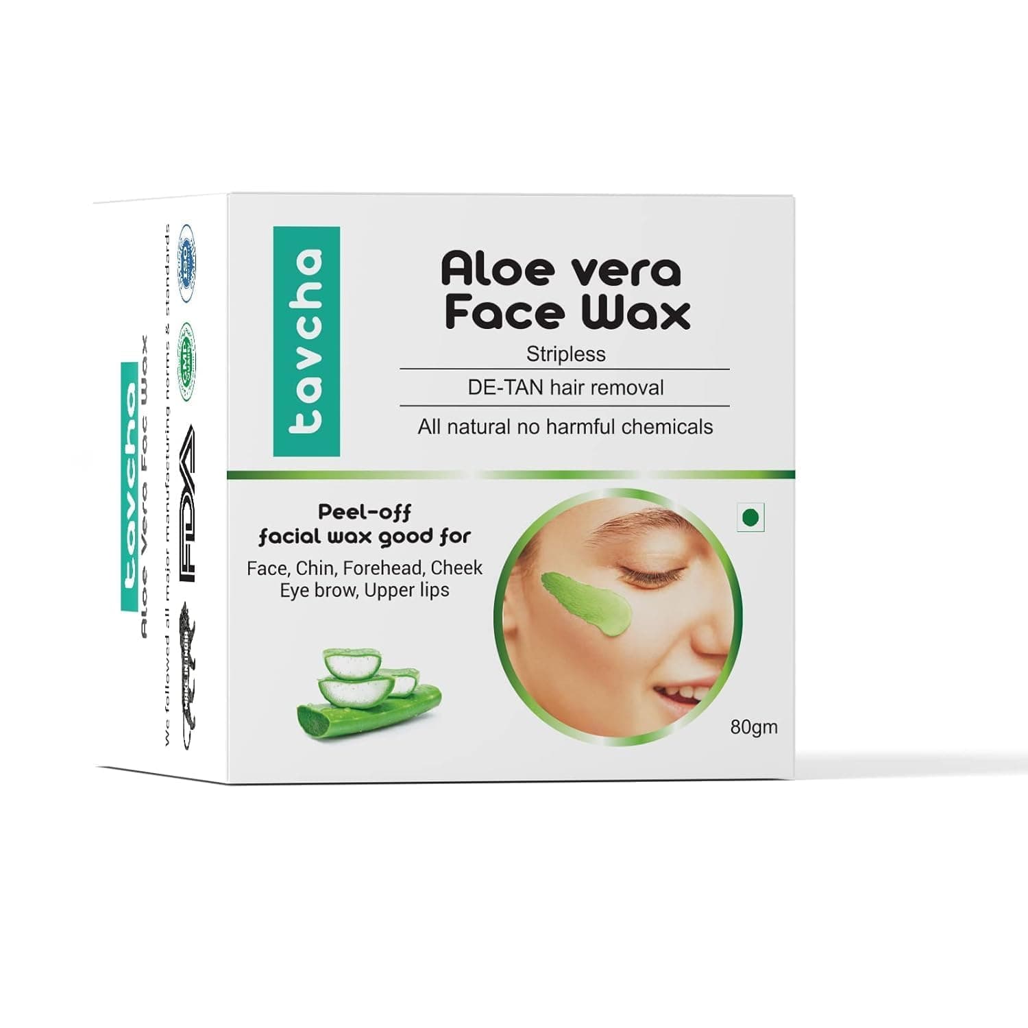 MONISA Premium Aloe Vera Facial Wax, Upper Lips, Eye brow, Cheek, Chin, for Head etc. by tavcha