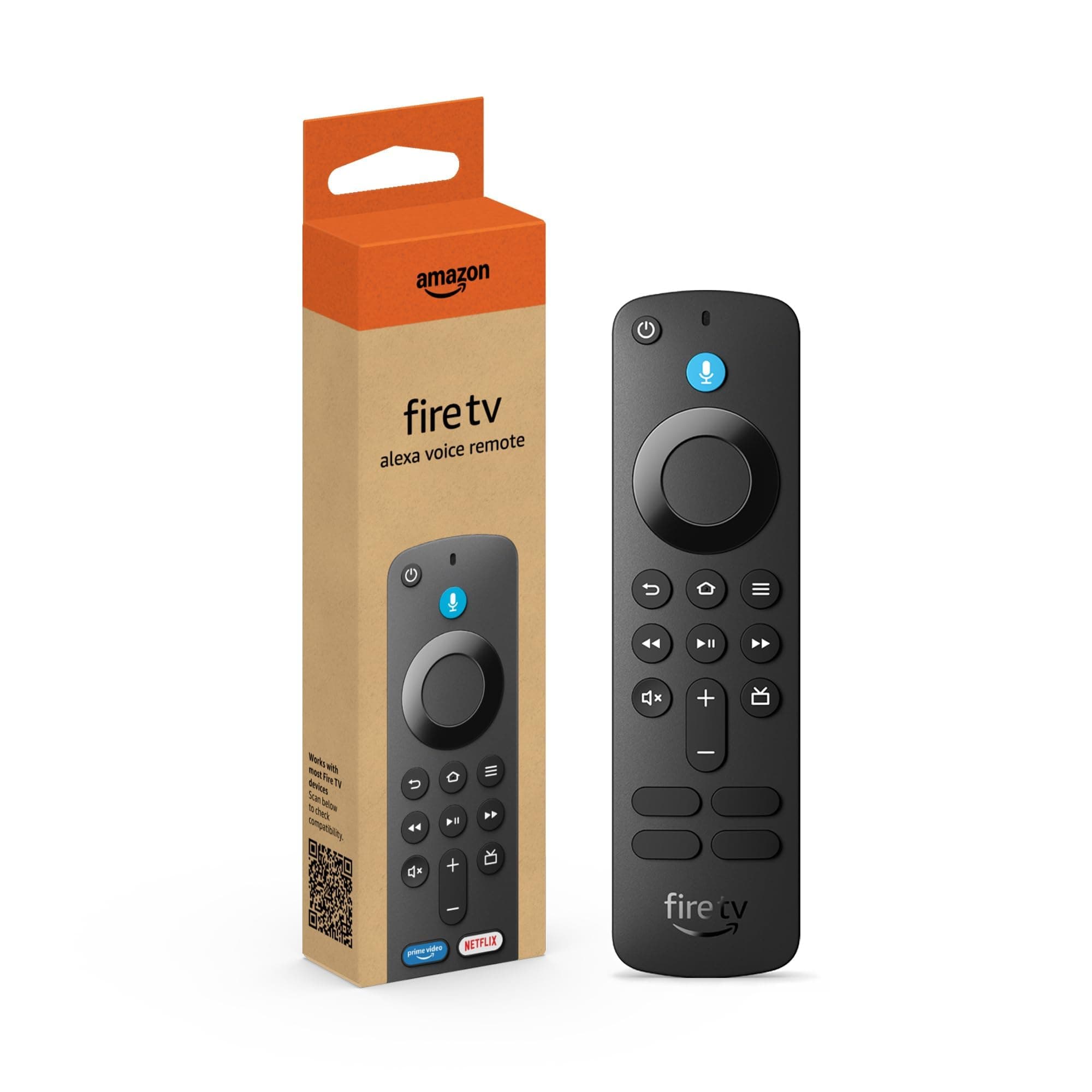 Made Fire TV Alexa Voice Remote with TV controls, requires compatible Fire TV device