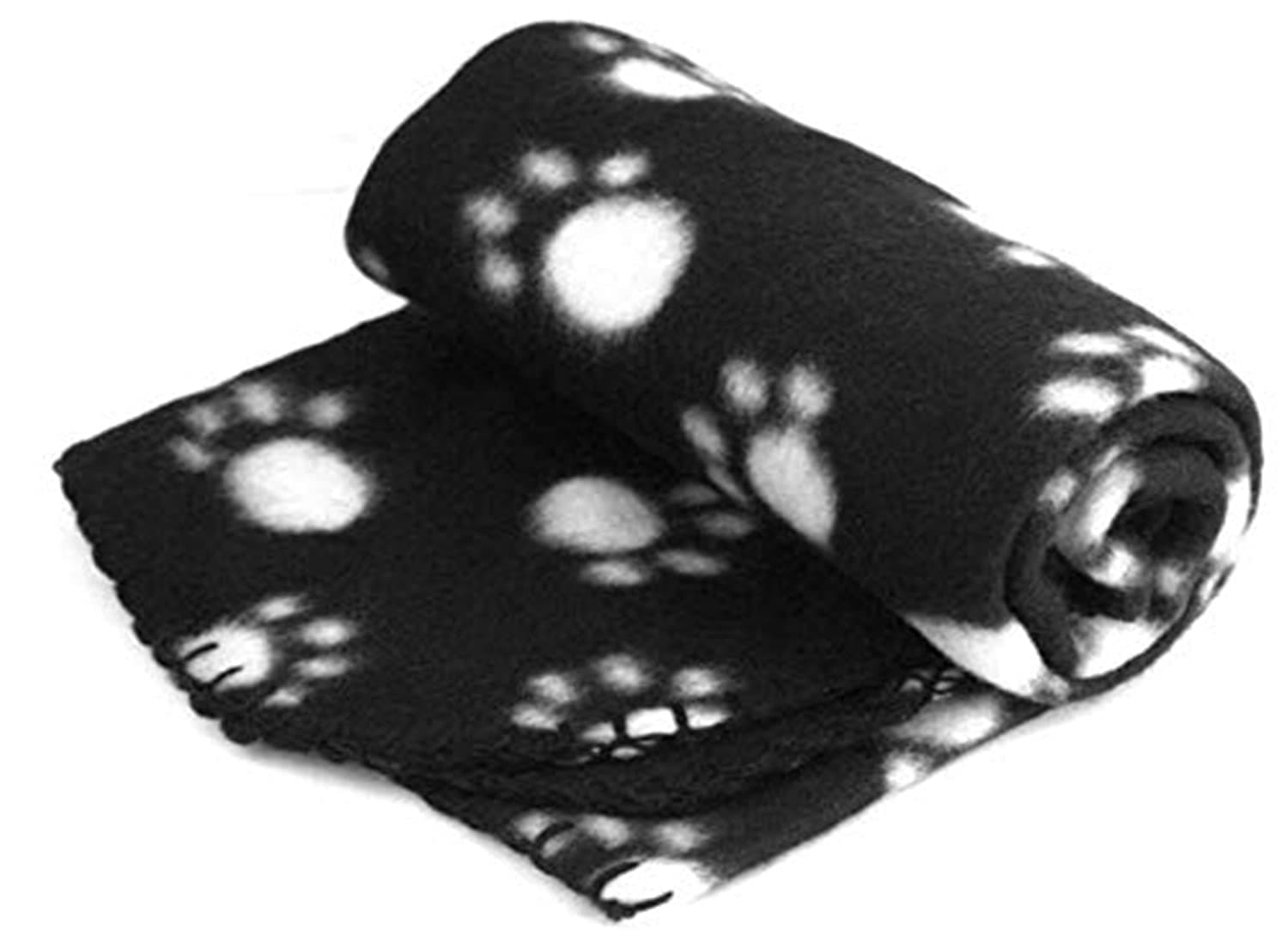 Pet Blanket Cushion Dog Cat Fleece Blankets Pet Sleep Mat black