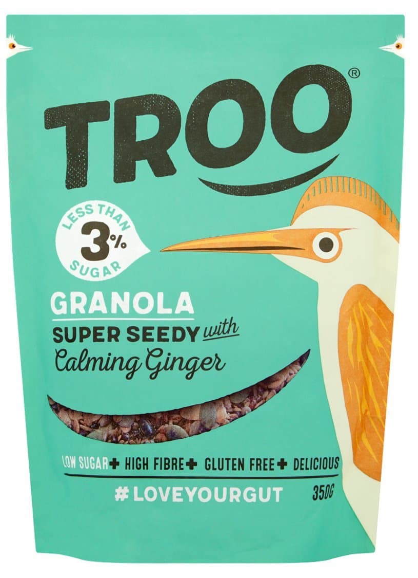 Troo Granola Super Seedy with Calming Ginger [Low Sugar, Gluten Free, High Fibre, Vegan] 98470
