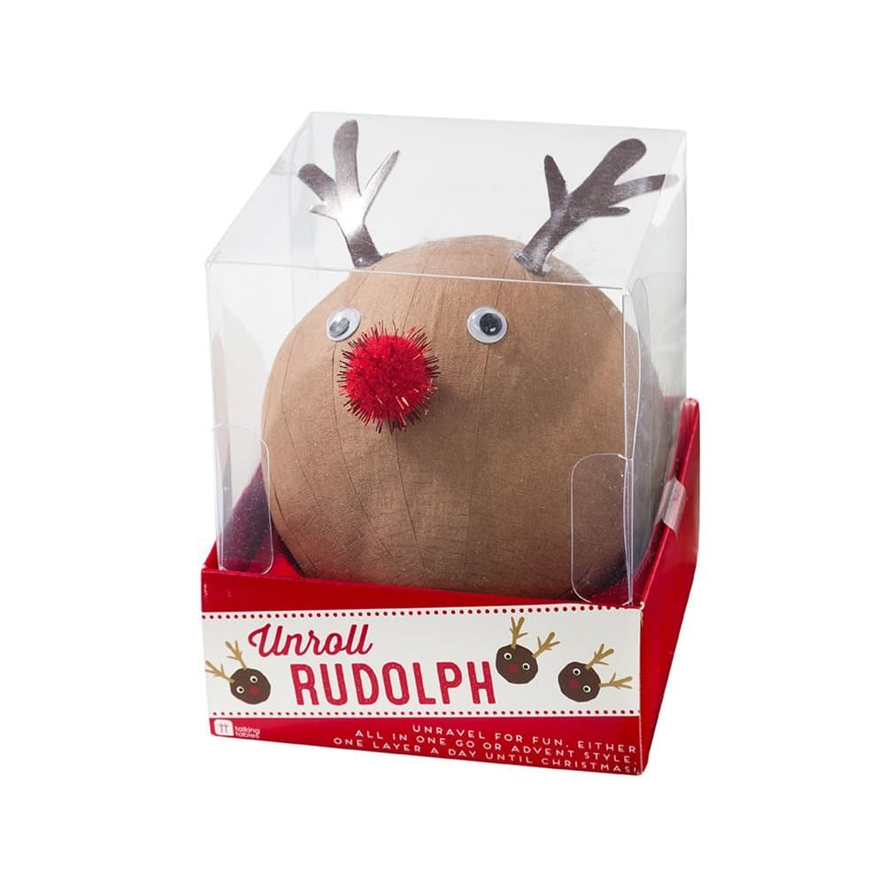 Christmas Entertainment Unroll Rudolph Party Game