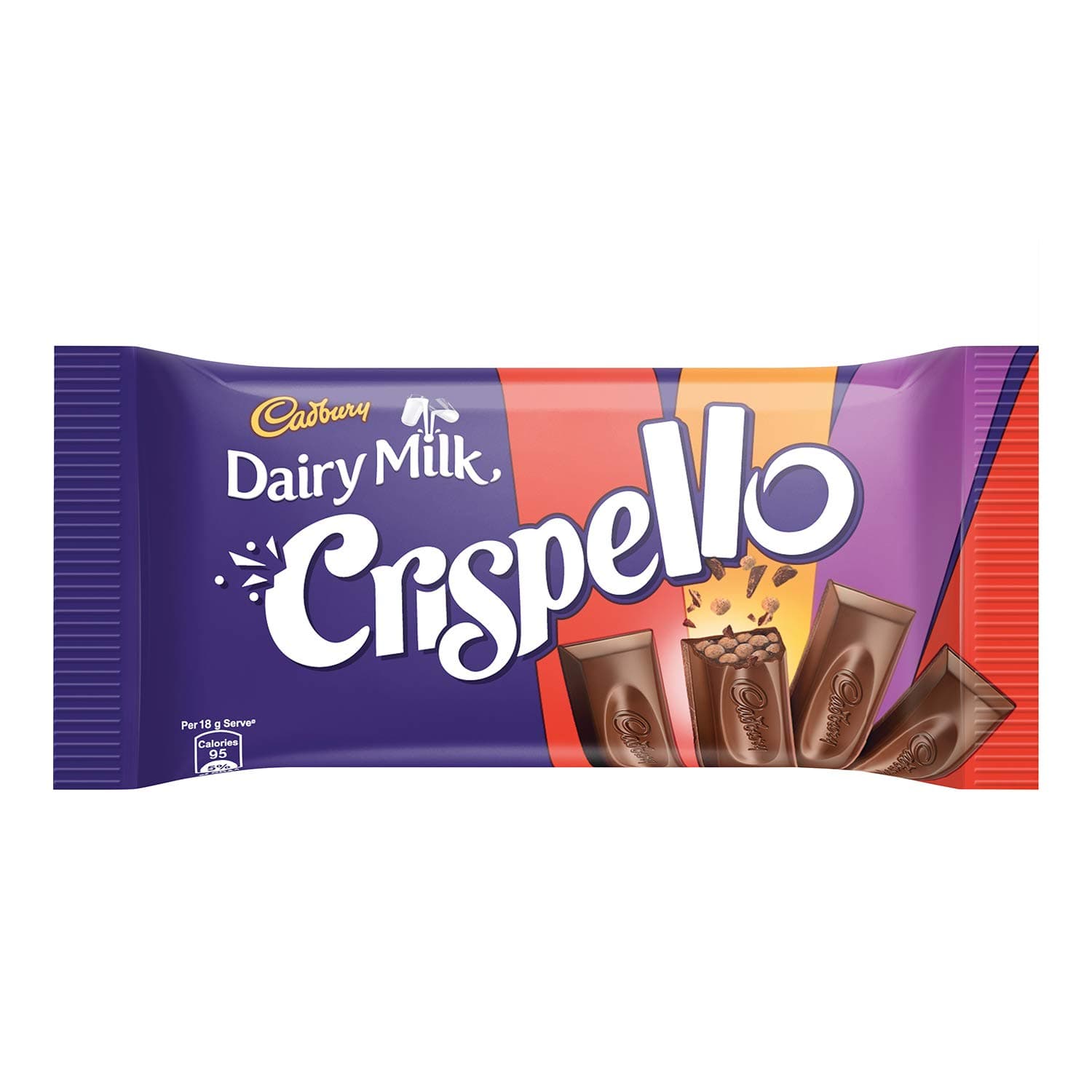 Cadbury Dairy Milk Crispello Chocolate Bar, 33G [Pack of 3] - 99 Gm