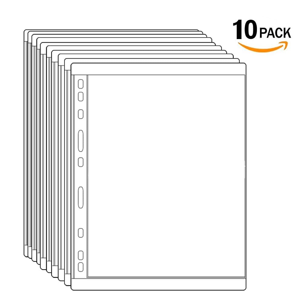 Stamp Stock Pages Plastic Clear Coin Holders for Currency Collection 10 Pages