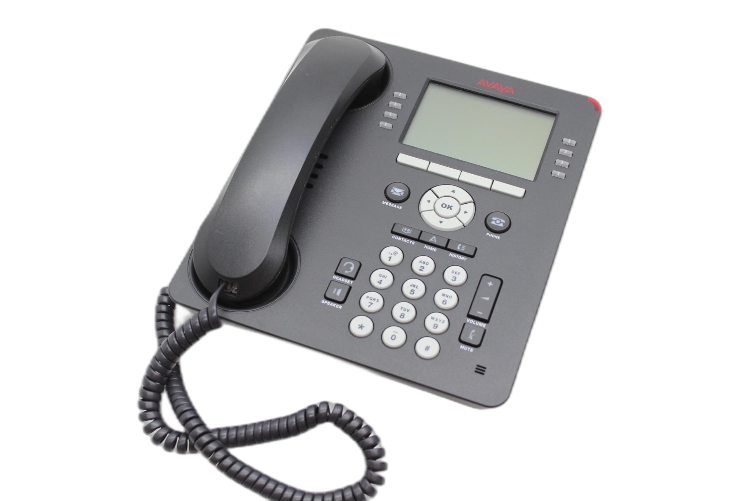 700505424 9608G GRY Desk Phone, Black