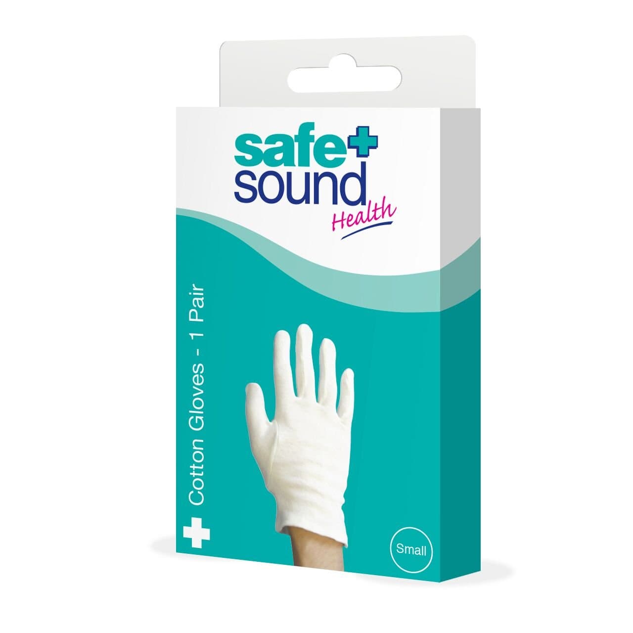 Safe + Sound SA8932 Safe and Sound Small Cotton Gloves,White,S (Pack of 2)