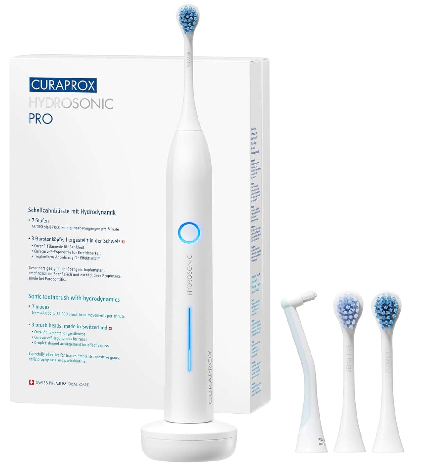 Hydrosonic Pro Electric Toothbrush for Adults – 7 Cleaning Levels for Customized Oral Care