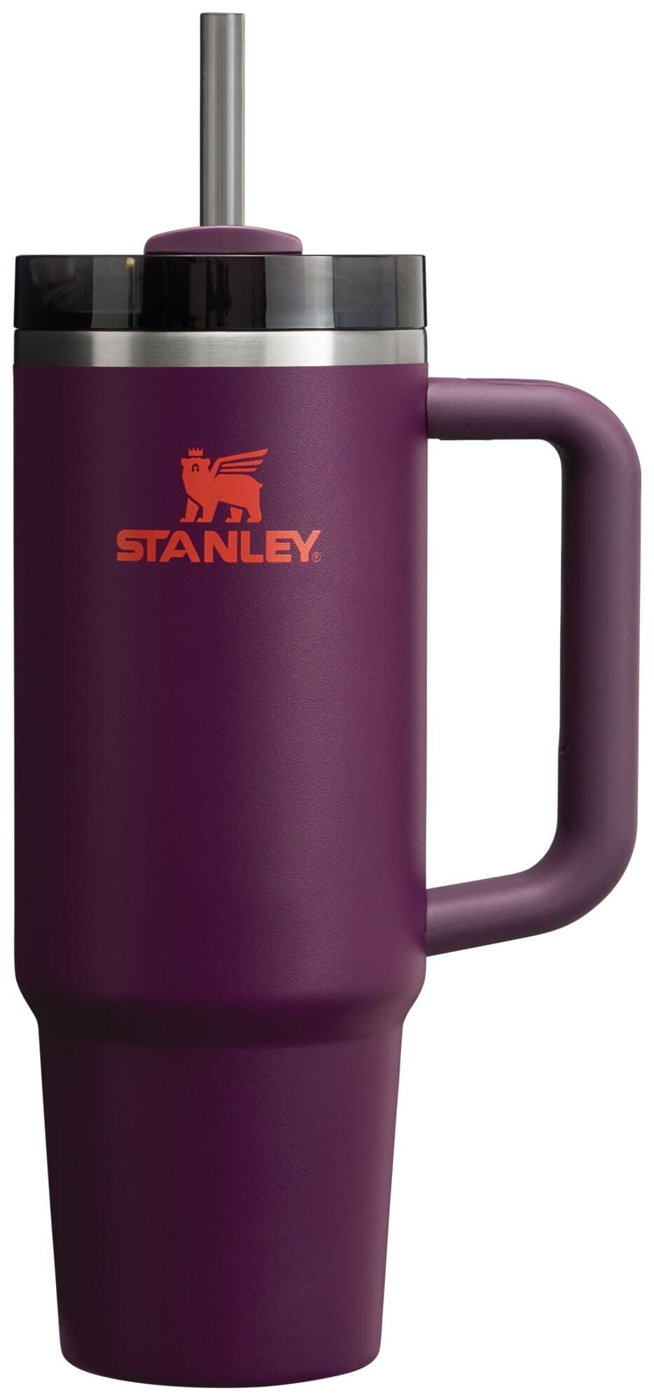 Stanley Quencher H2.0 FlowState Stainless Steel Vacuum Insulated Tumbler with Lid and Straw for Water, Iced Tea or Coffee, Smoothie and More, Plum, 30oz, 10-11825-054