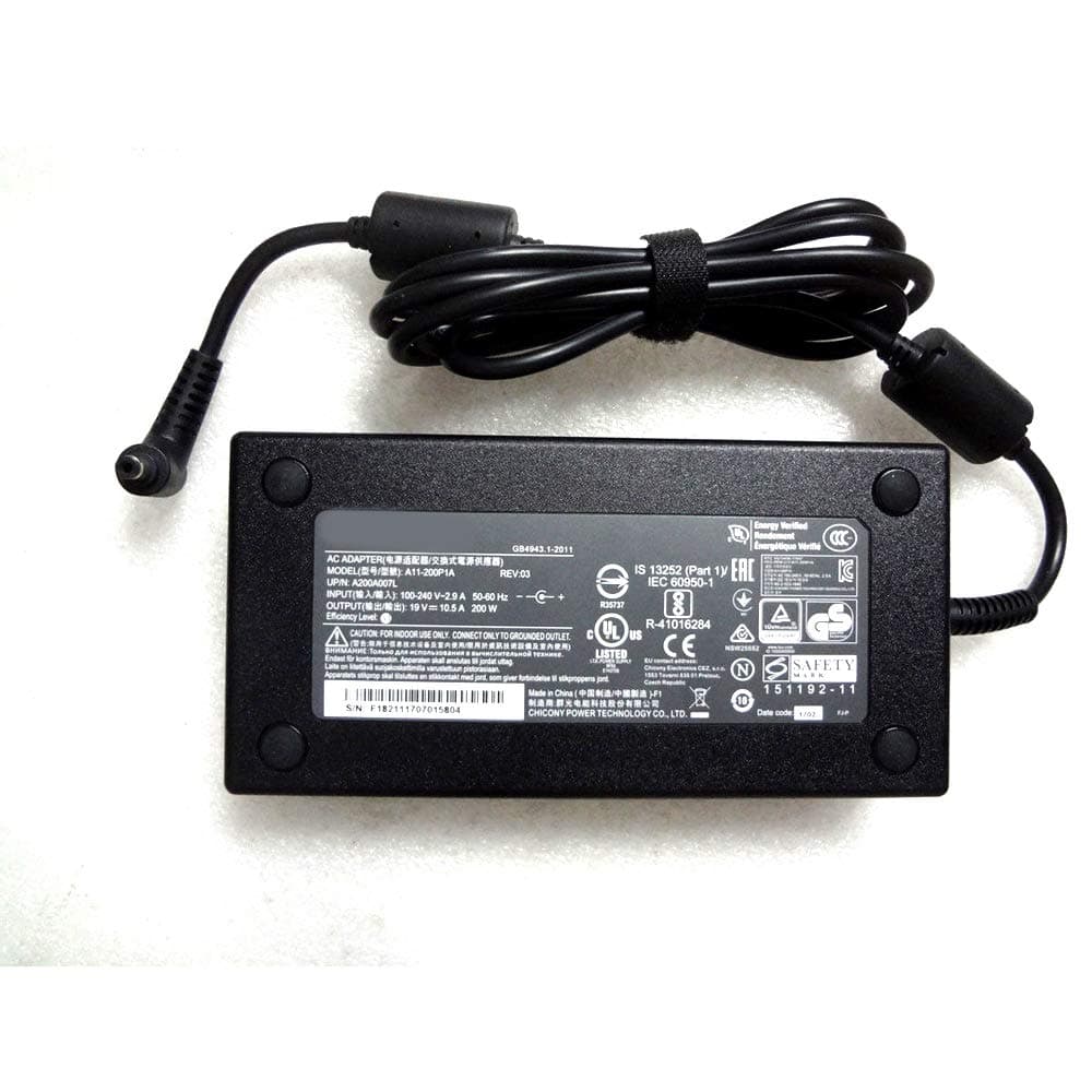 200W 19V 10.5A AC Adapter for Chicony Clevo PA71EP6-G Gaming Laptop