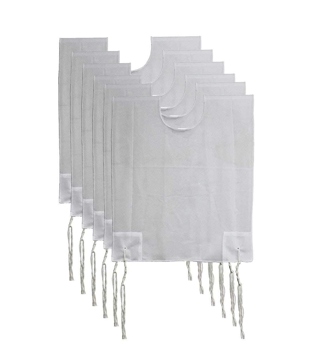 Zion Judaica 100% Polyester Quality Mesh Tzitzit Garment Certified Kosher Imported from Israel
