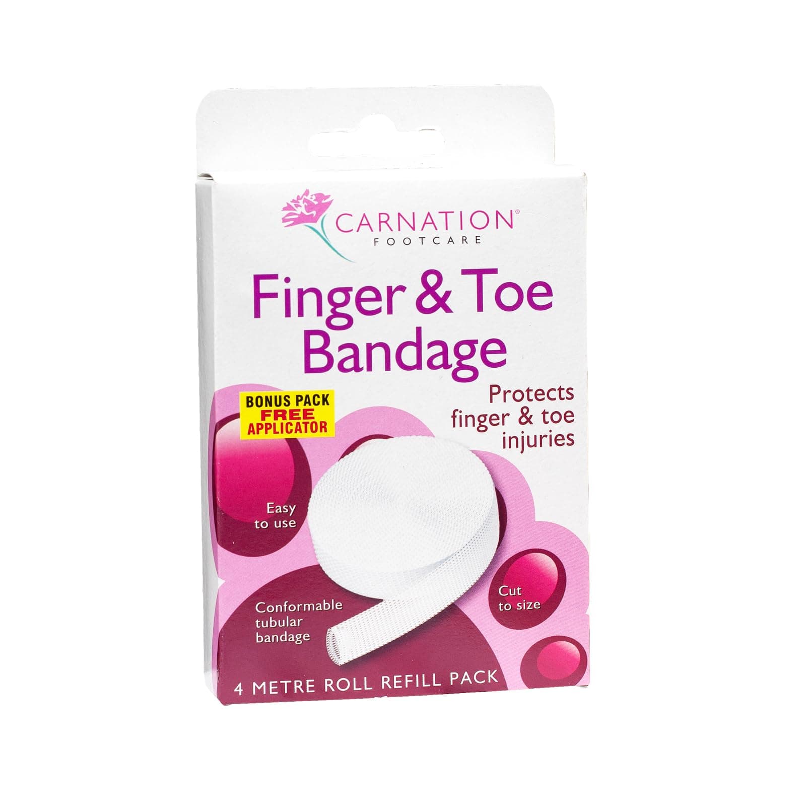 Carnation Finger & Toe Bandage 4m