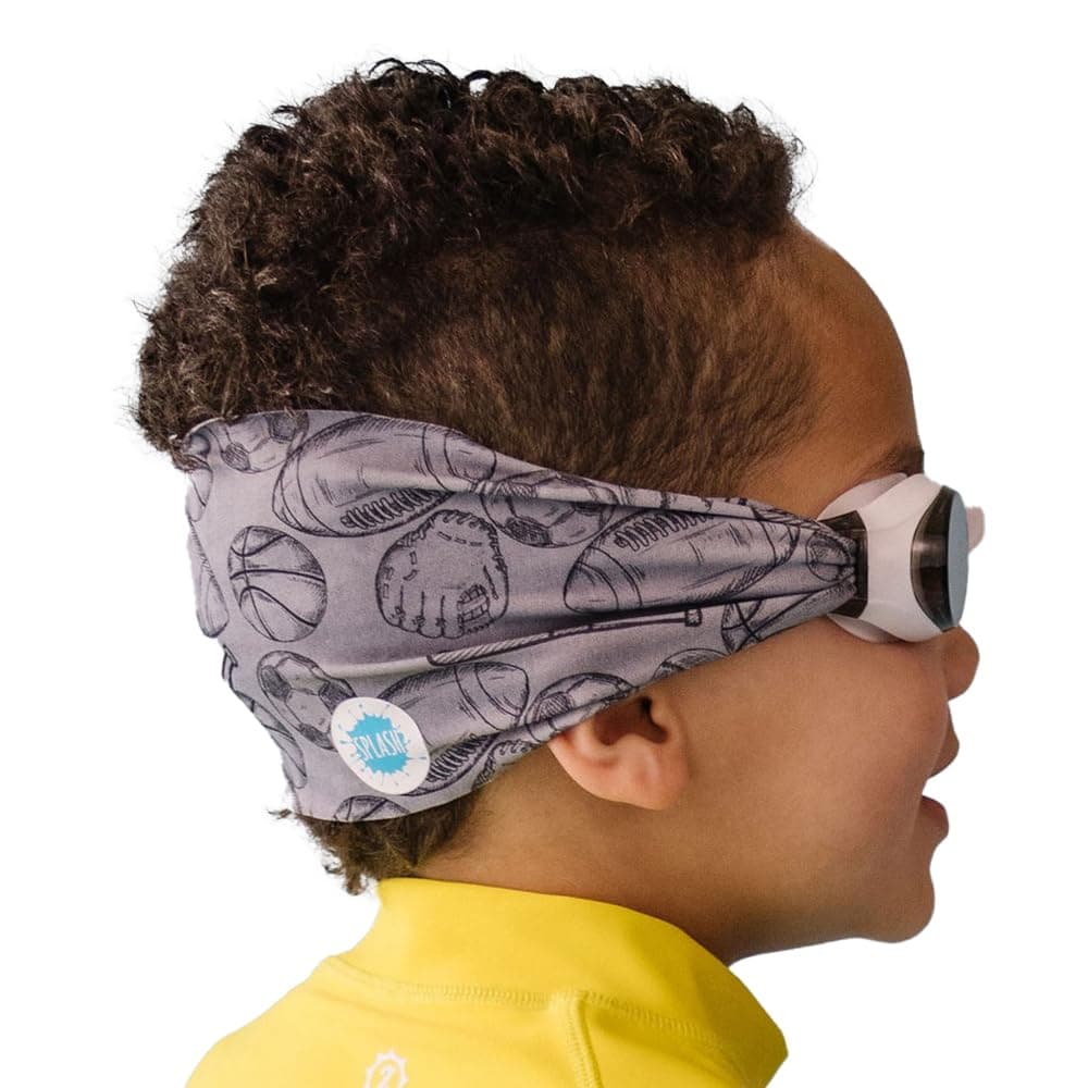 - SWIM GOGGLES with Fabric Strap - Adult & Kids Swim Goggles - Around The World Theme