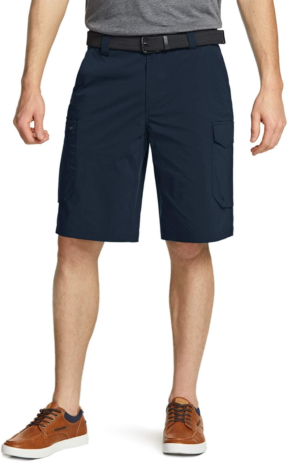 CQR Men's On-The-Go Cargo Shorts, Lightweight Relaxed Fit Casual Shorts, Outdoor Stretch Multi-Pocket Cargo Shorts