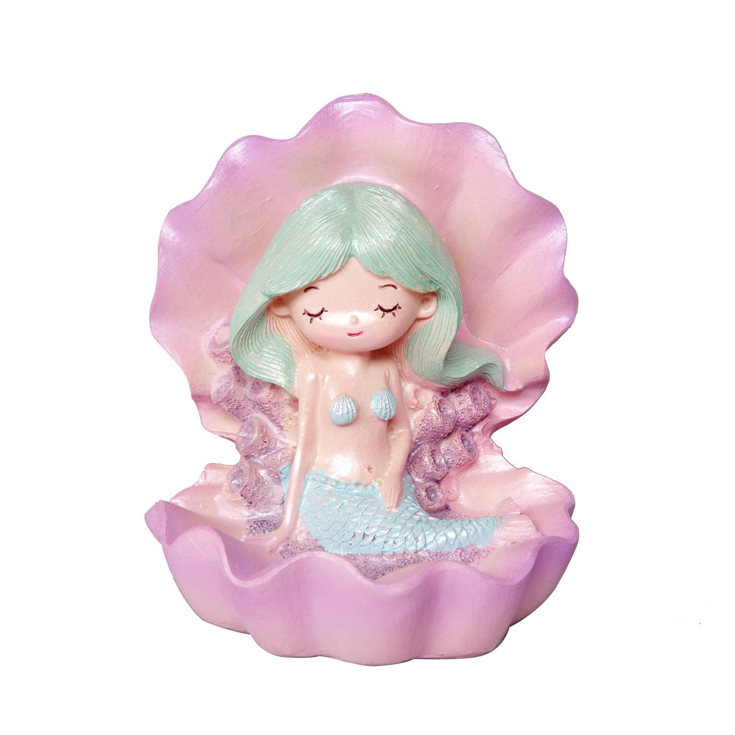 Sunormi Purple Mermaid With Shell Cake Toppers Cake Decoration Home Table Car Decorations Kids Mermaid Lovers Gifts