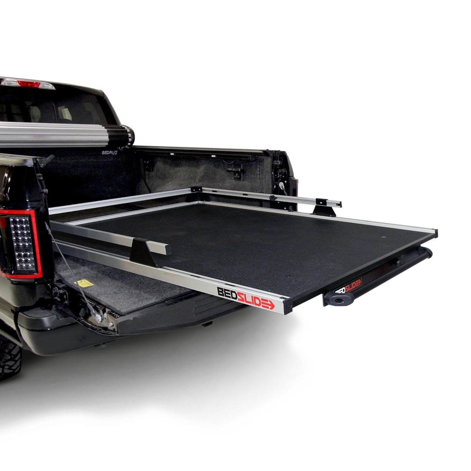 Bedslide 1000 Classic Sliding Truck Bed Organizer, 65 x 48-Inch, Capacity 1000 lbs, Truck Bed Storage Drawer, Silver