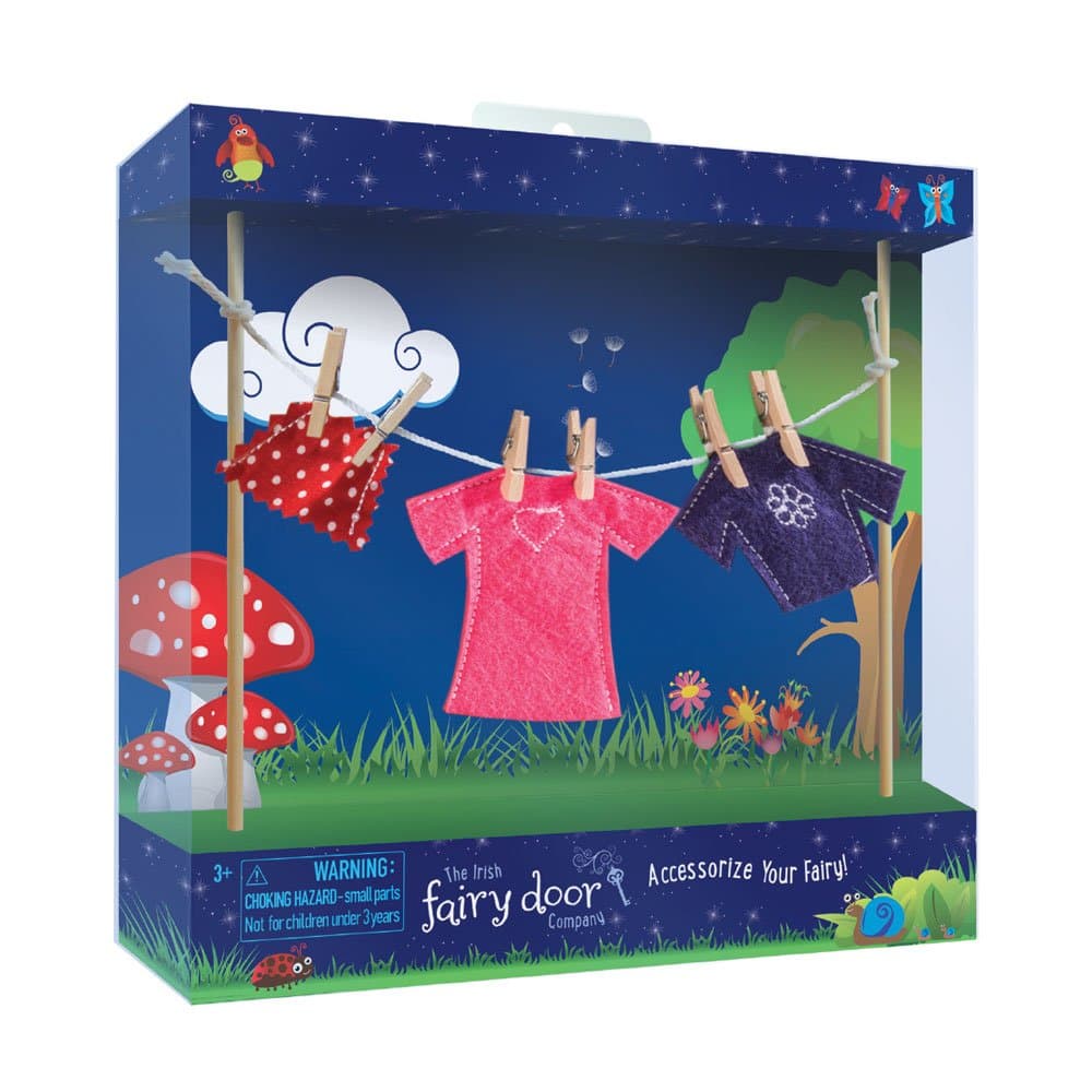 (Irish fairy Clothes line Incl Female Clothes