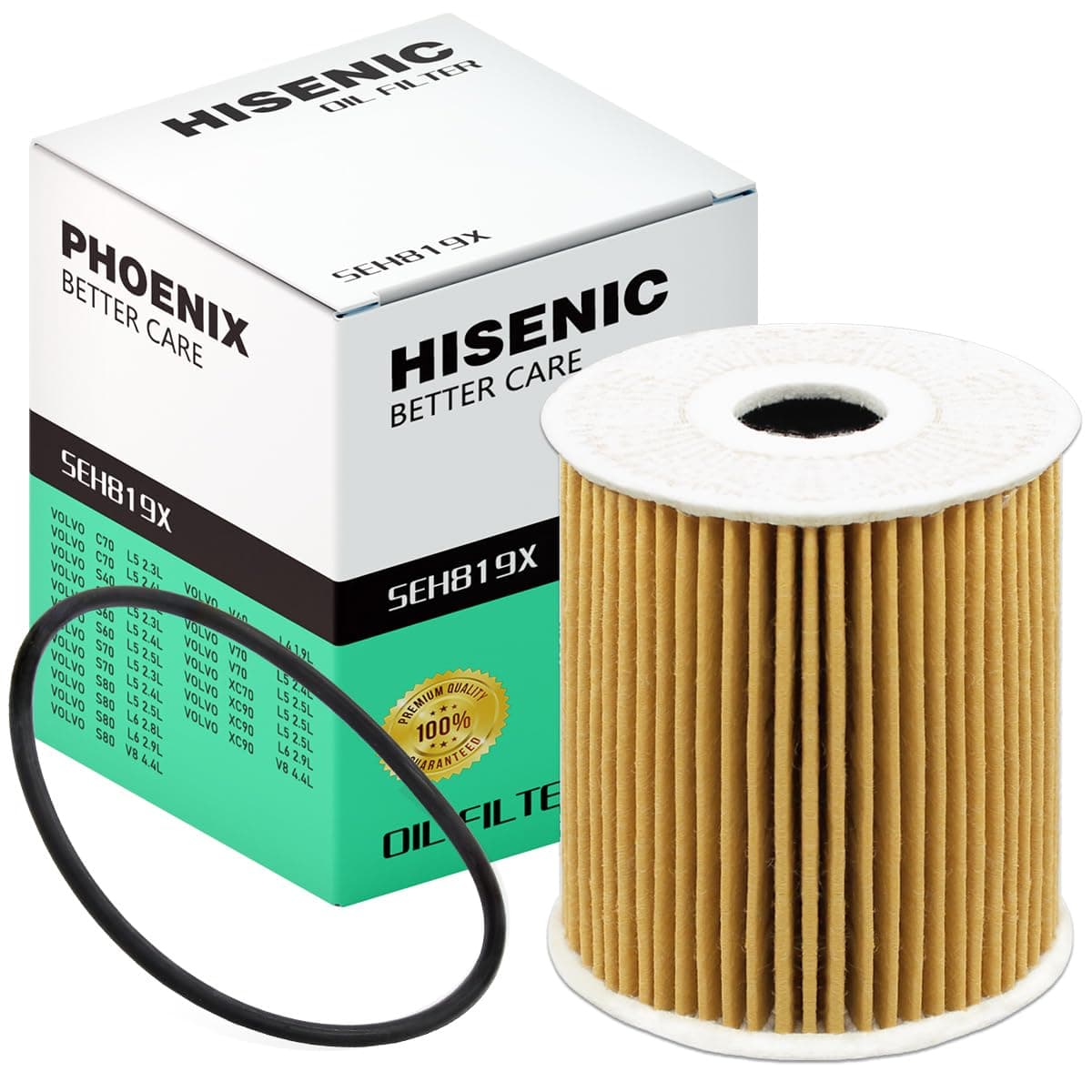 Oil Filter Fits S40 S60 V40 C70 S70 V70 S80 XC70 XC90 Replace HU819X | Refer No. 1275810 1275811
