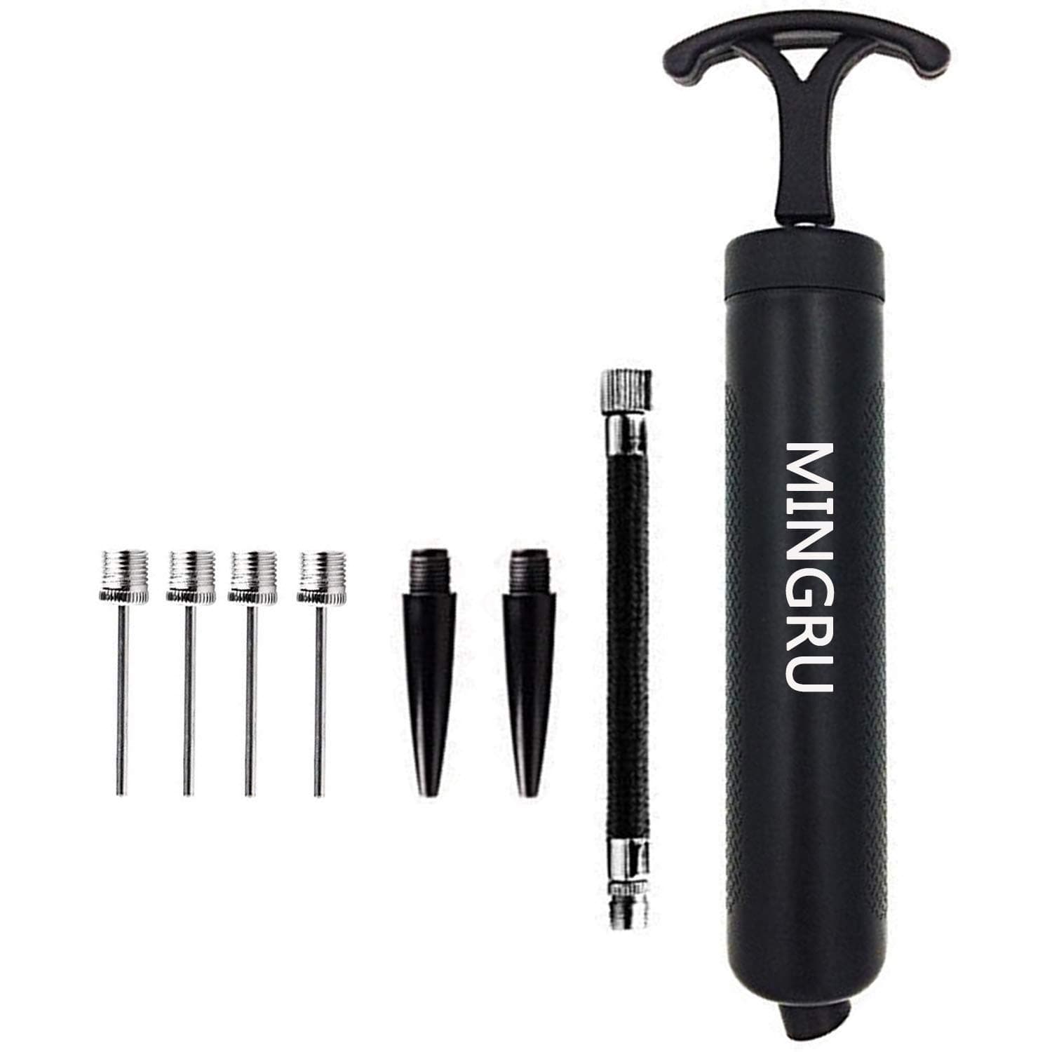 Ball Pump for Basketball, Soccer, Volleyball, Rugby, Water Polo Ball & Other Inflatables Air Pump, Needles and Nozzles Included