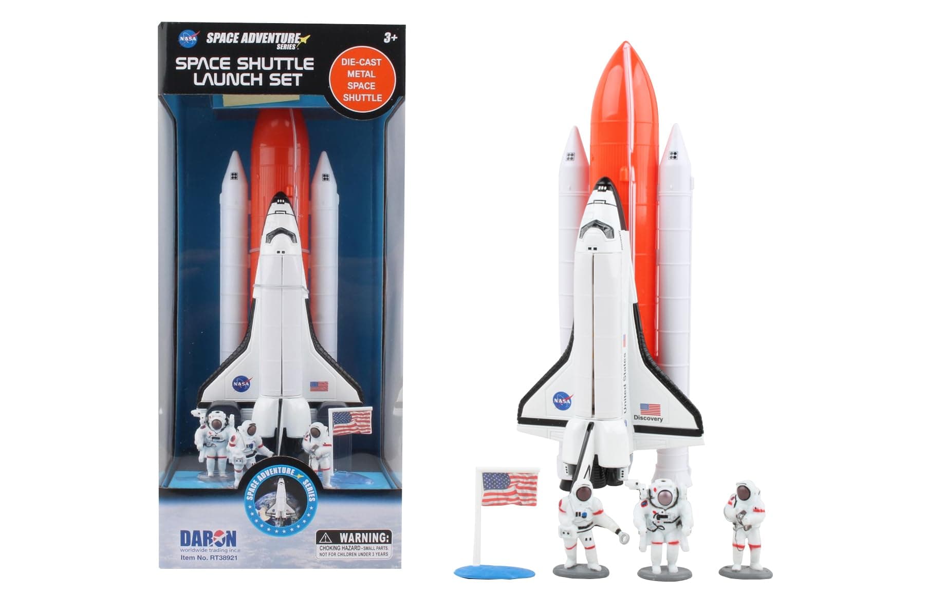 Daron Worldwide Trading RT38921 Space Shuttle Full Stack W/ASTRONAUTS