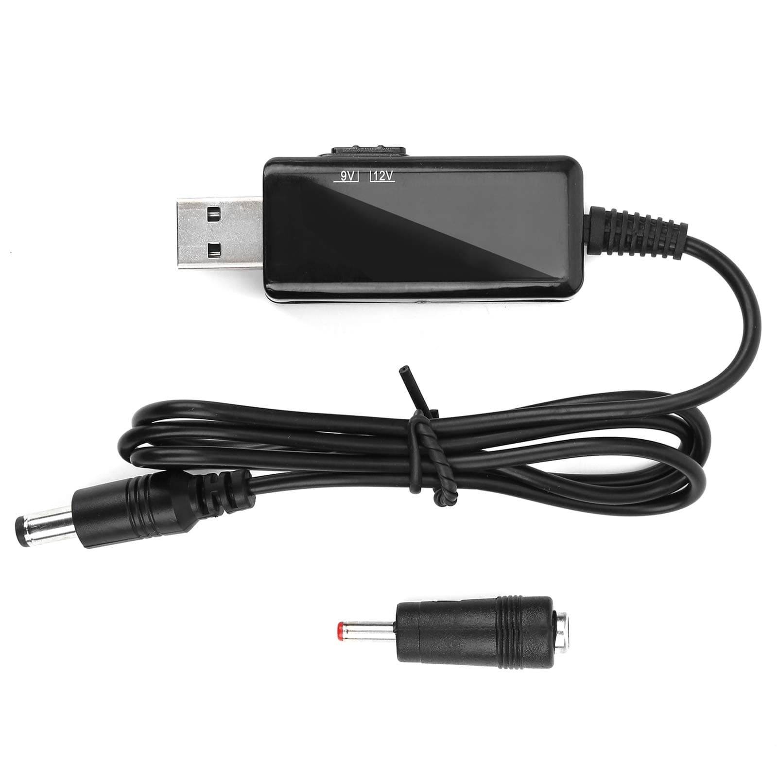 USB to DC Booster Cable 5V to 9V 12V Step Up Digital Display Adjustable 5521m Power Bank Router Cord