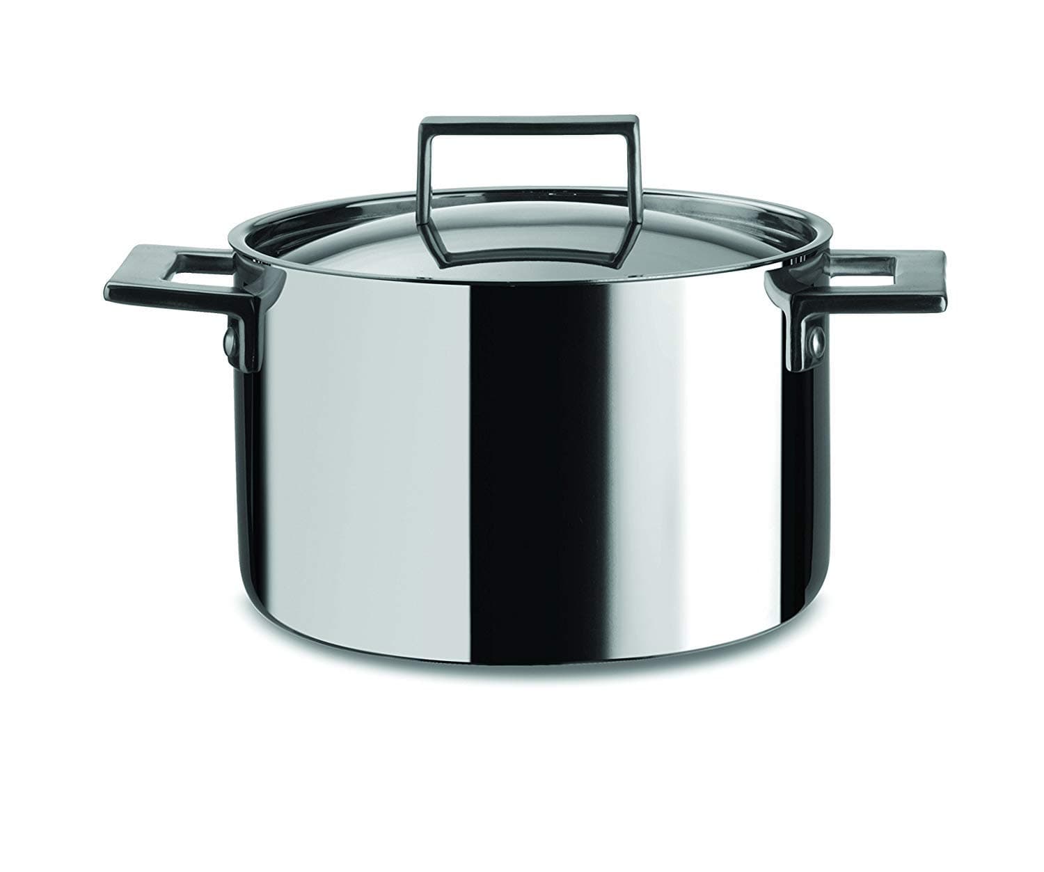 Mepra 20 cm 12-Piece Stainless Steel Attiva Deep Pot, Silver