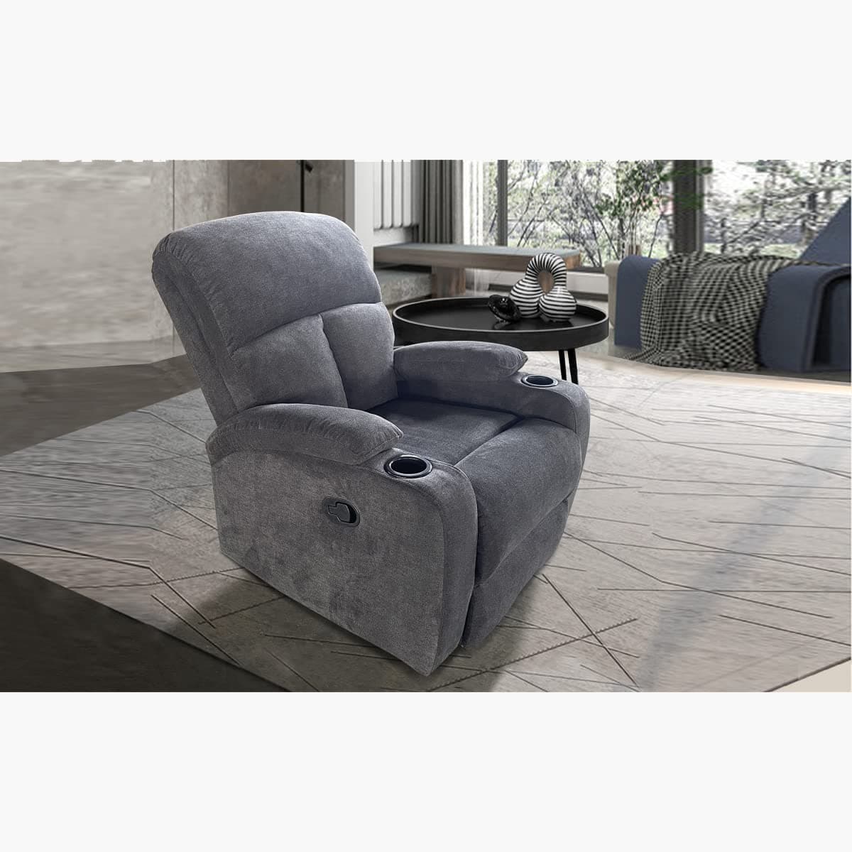 Remo Recliner Armchair with 2 Cup Holders