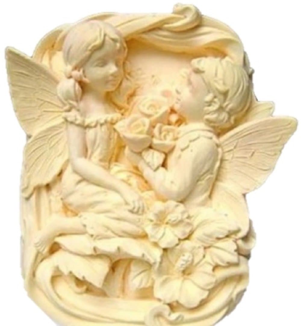 「Shikyo Japan」 Angel Fairy Silicone Mold for Cake and Soap (3.1×2.4×1.2 inch, A Type)