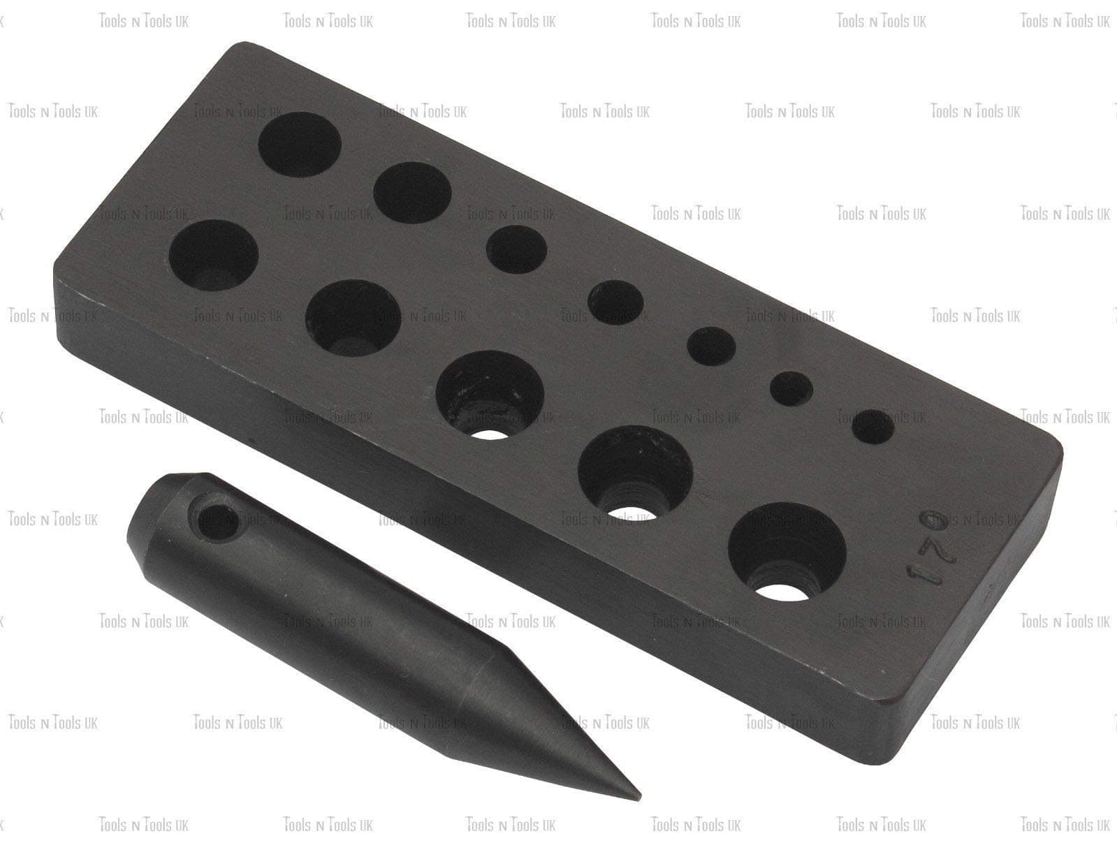 Ø3 to Ø19 mm with 17 Degree Punch Collet Forming Plate Holes Jewellery Tool