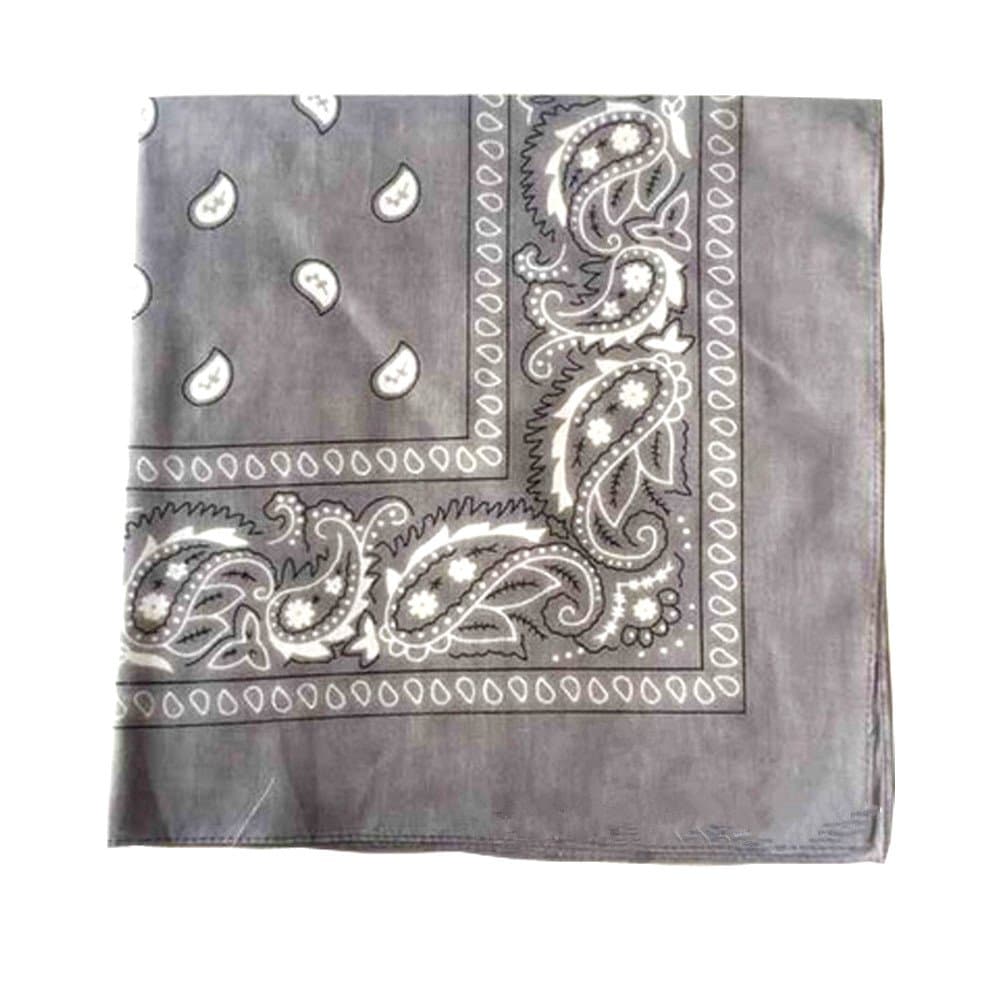 6 pieces Cowboy Head Wrap Scarf Bandanas Cotton Purple/Pink/Blue/Orange/Yellow