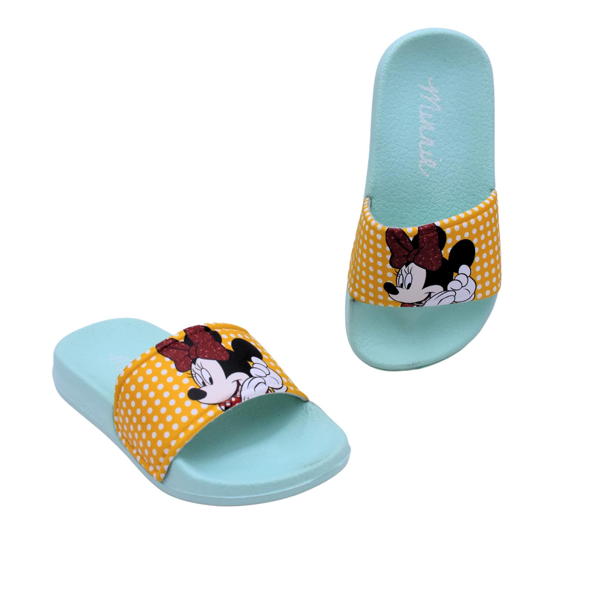 pd Pierre DonnaMinnie Mouse Disney Slipper for Girls Kids - Pierre donna None Slipper Slides for girls Minnie Cartoon red bow and friends