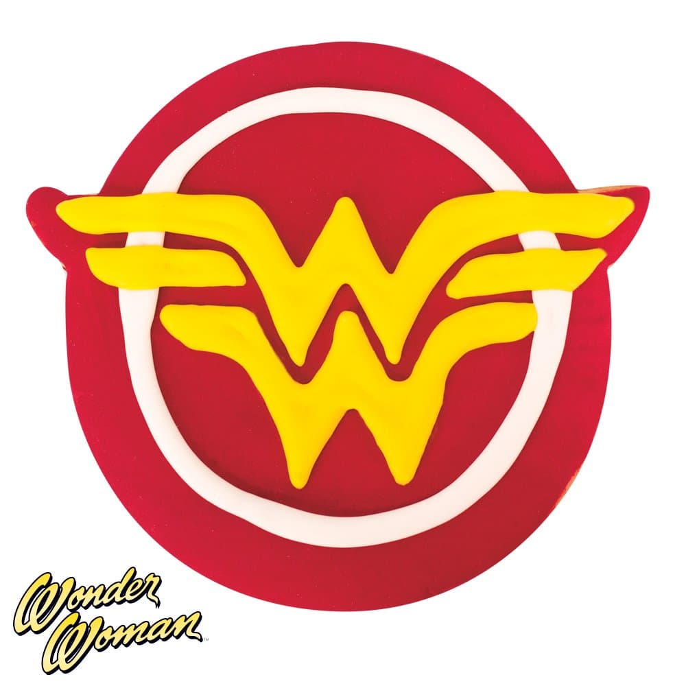 Wonder Woman Decorated Cookie - 24 Cookies