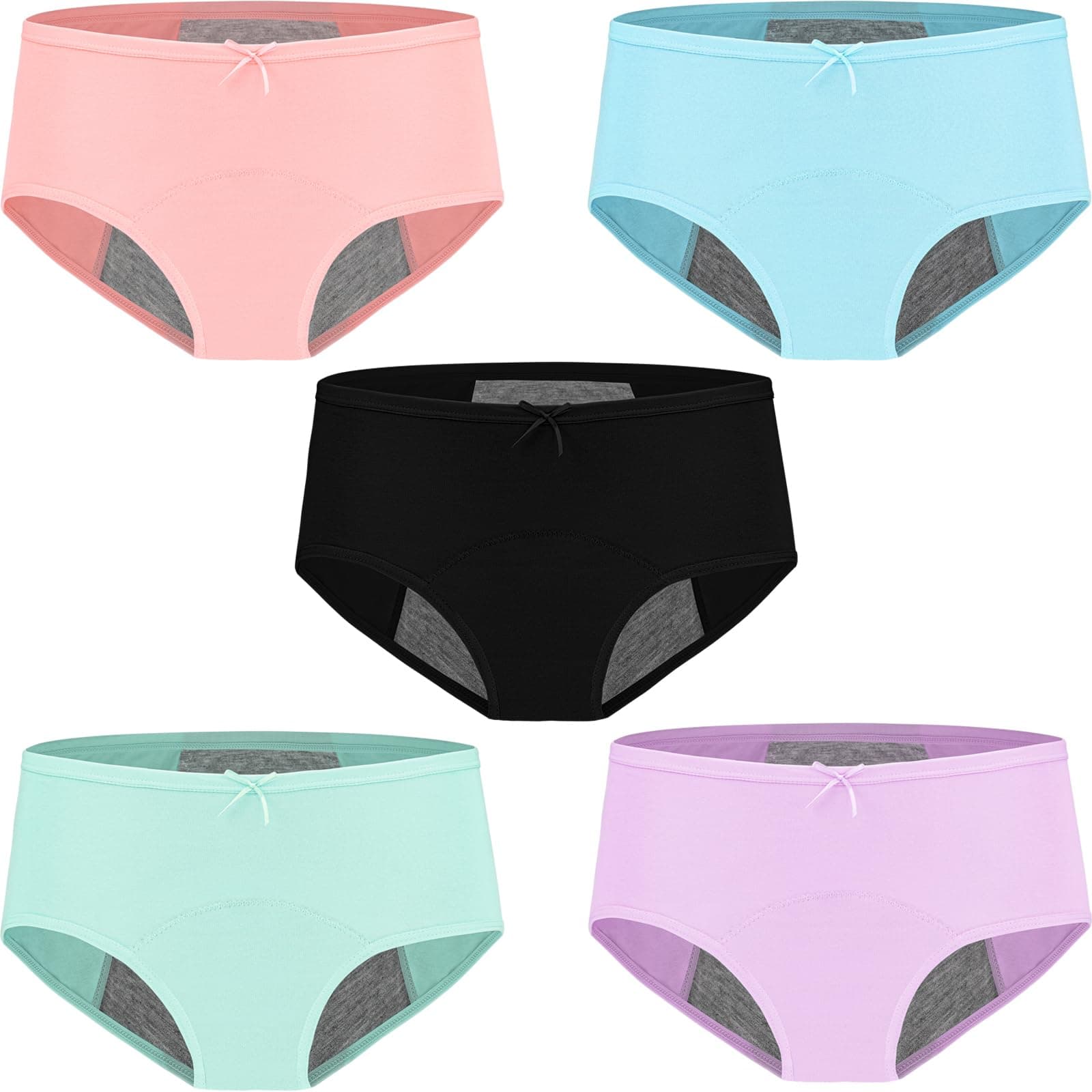 Womens Cotton Period Panties Menstrual Protective Leak Proof Briefs For Teen Girls,Women