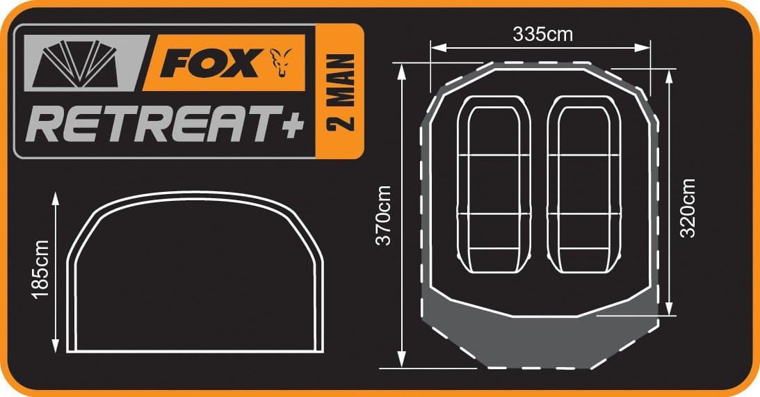 Fox Retreat+ - Tent incl. Inner Dome - 2 Man