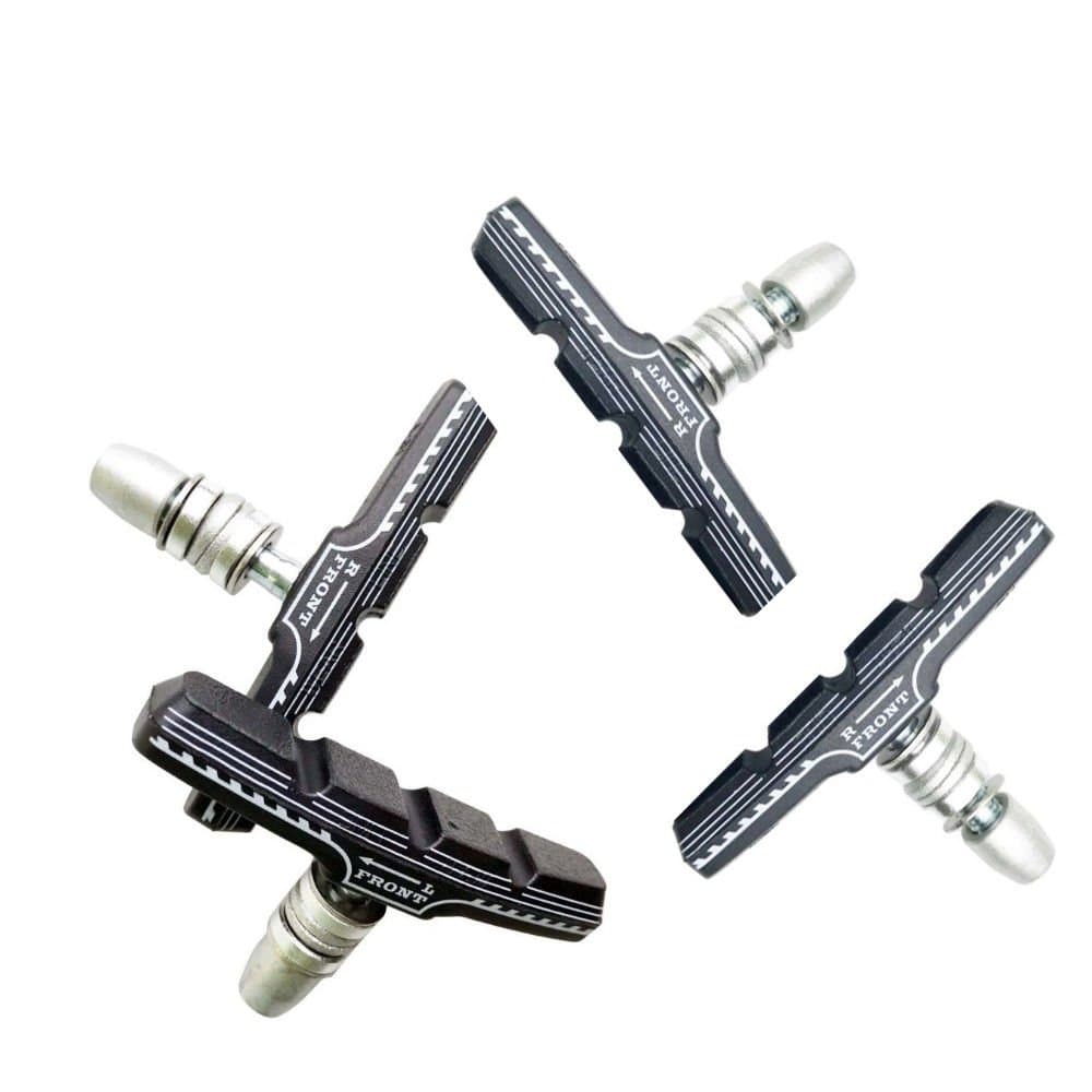 isamlge Bicycle MTB/Hybrid V Bike Brake Pads with Spacer and Hex Nut Bulk Complete Set 70 mm