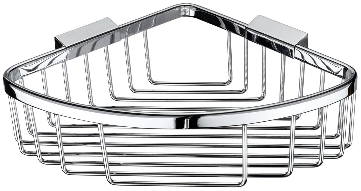 VELMA - TD-305-1 - Premium quality corner shower caddy - elegant timeless design - highly polished chrome-plated brass - no plastic - 100% rustproof! 100% rustproof - premium quality!